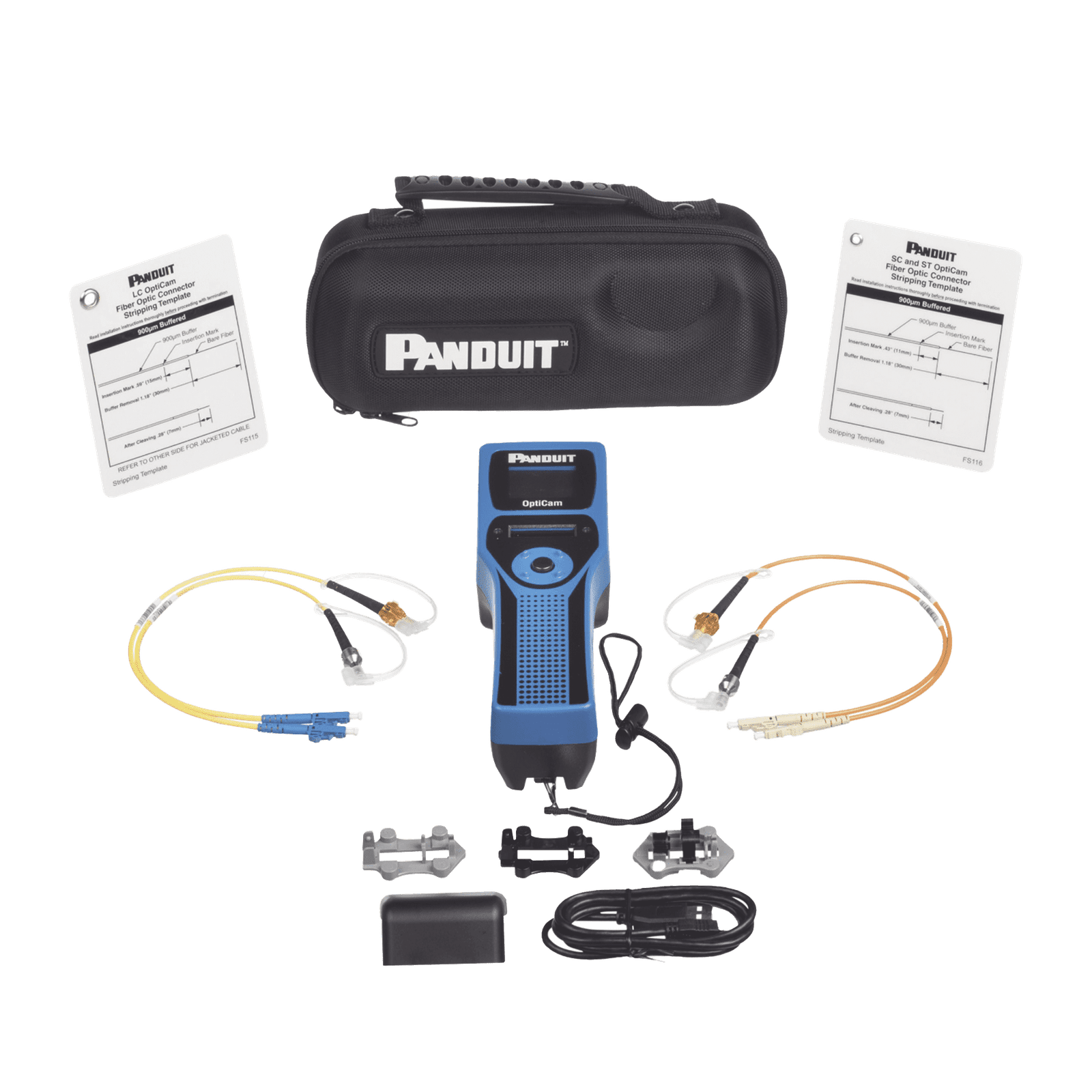 Kit de Herramienta OCTT Opticam 2 de Panduit, para Terminación de Conectores Pre-Pulidos LC, SC o ST FOCTT2-KIT3 - PANDUIT