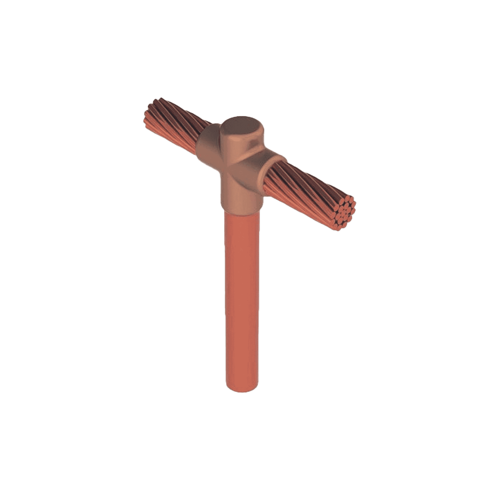 Molde para soldadura exotermica Tipo T, Tope de varilla 5/8 in. a Cable de Paso 2/0 AWG TGM-CPV-5/8R-2/0 - TOTAL GROUND