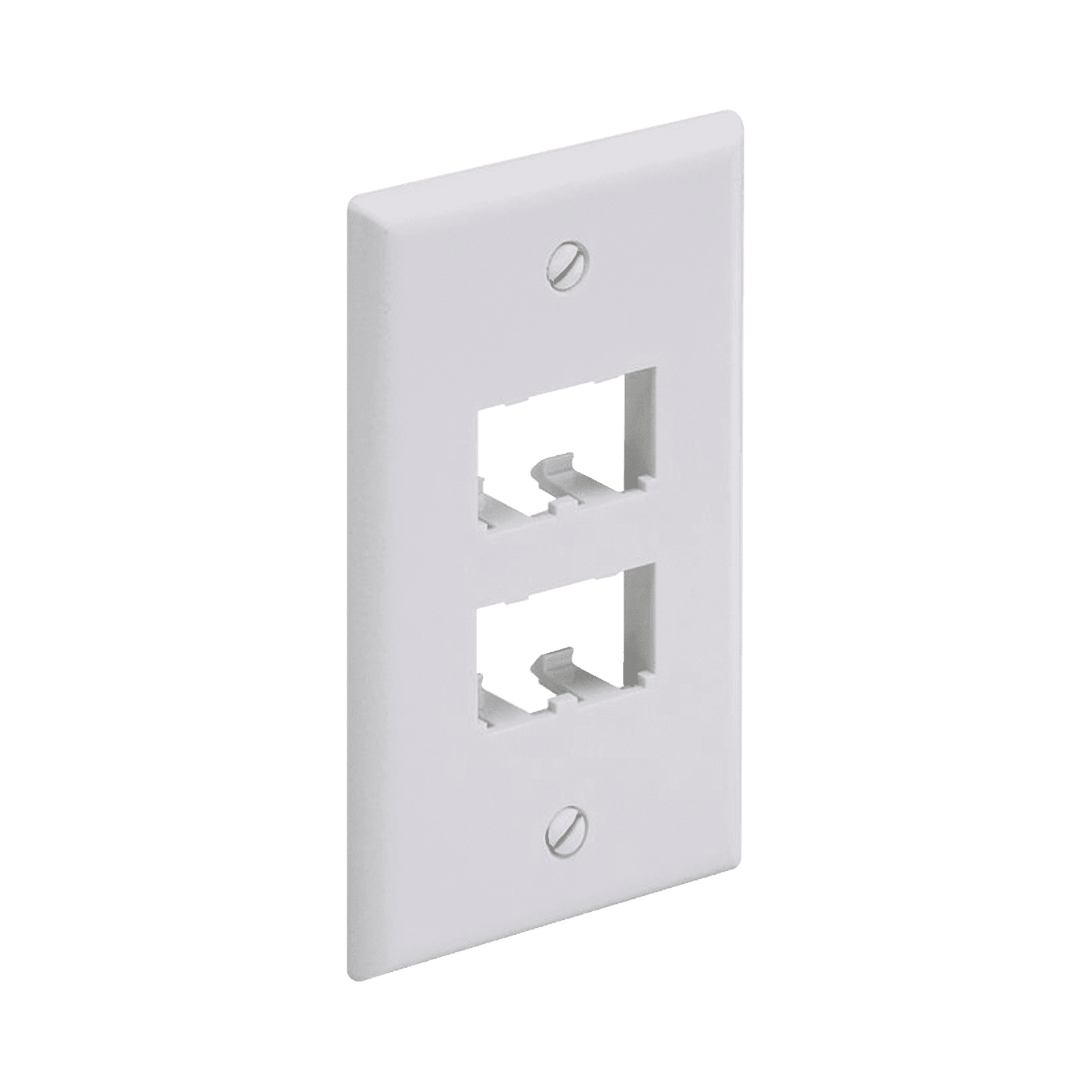 Placa de Pared Vertical Clásica, Salida Para 4 Puertos Mini-Com, Color Blanco Mate CFP4IW - PANDUIT