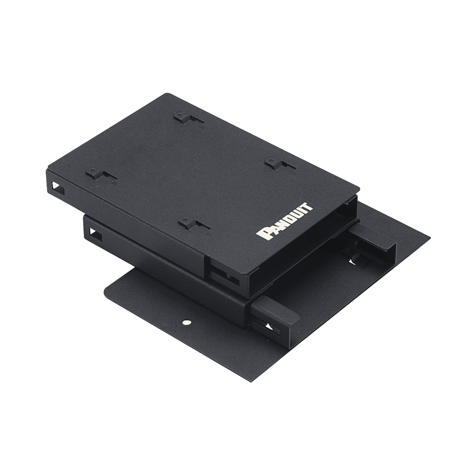 Soporte Para 2 Casetes HD Flex de  6 Puertos Duplex, Para Uso con Gabinetes de Zona, Color Negro ZFLEX2 - PANDUIT