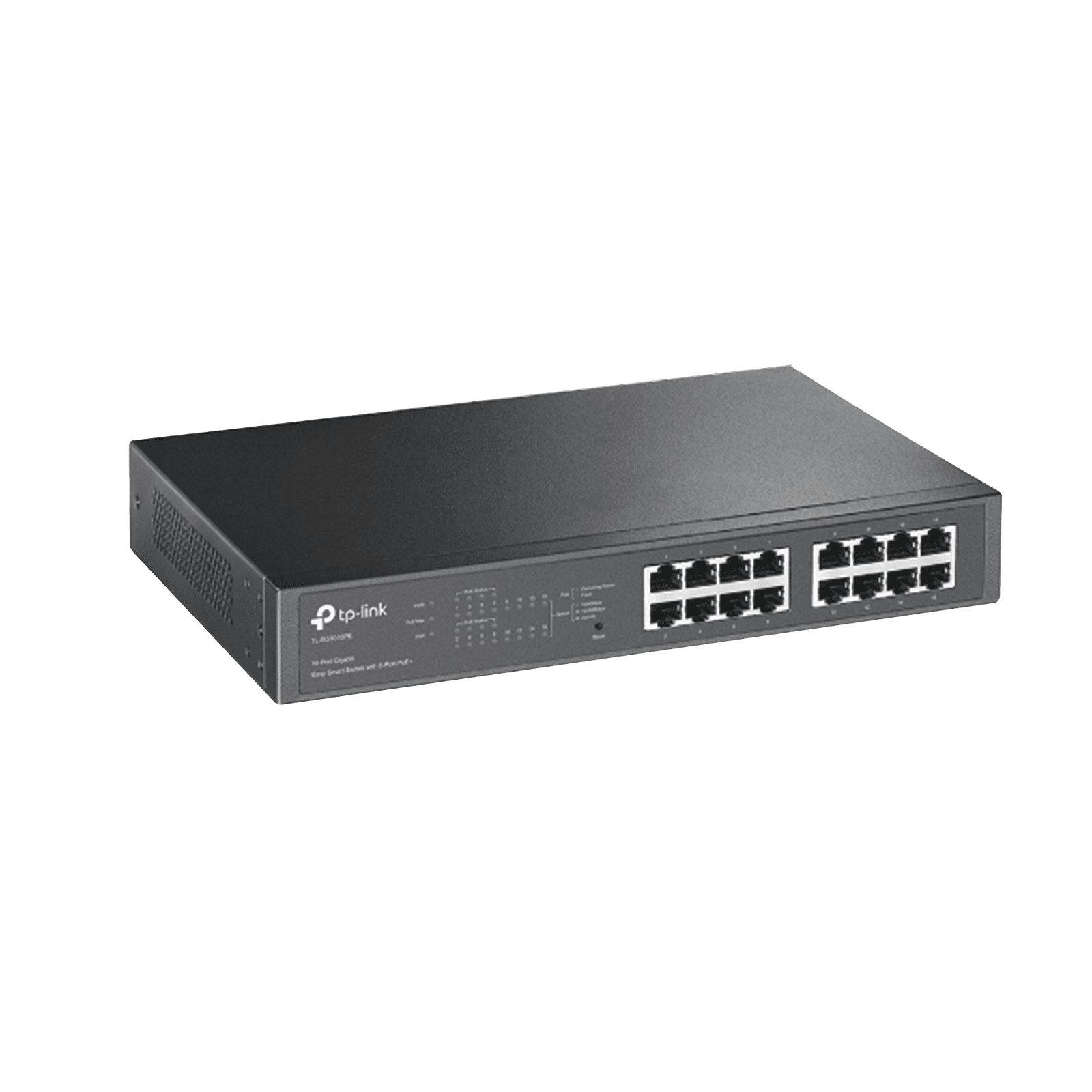 Switch Easy Smart PoE+, 16 puertos 10/100/1000Mbps, 8 puertos PoE+, 150W TL-SG1016PE - TP-LINK