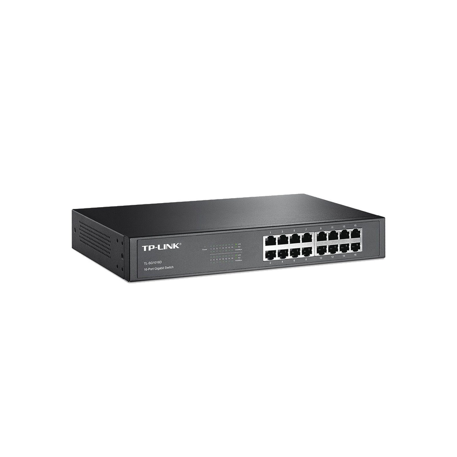Switch Gigabit no administrable de 16 puertos 10/100/1000 Mbps para escritorio/rack TL-SG1016D - TP-LINK