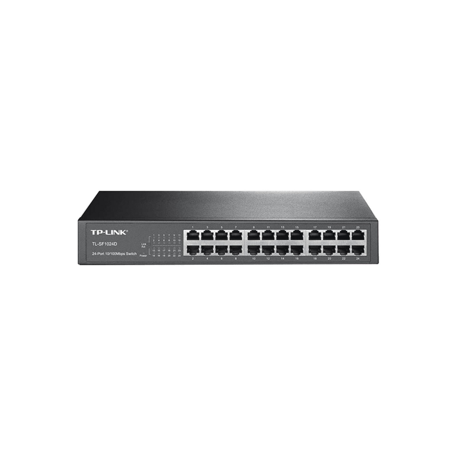 Switch no administrable de 24 puertos 10/100 Mbps para escritorio/rack TL-SF1024D - TP-LINK