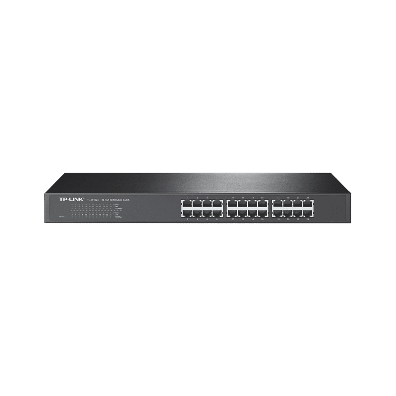 Switch no administrable de 24 puertos 10/100 Mbps para montaje en rack TL-SF1024 - TP-LINK