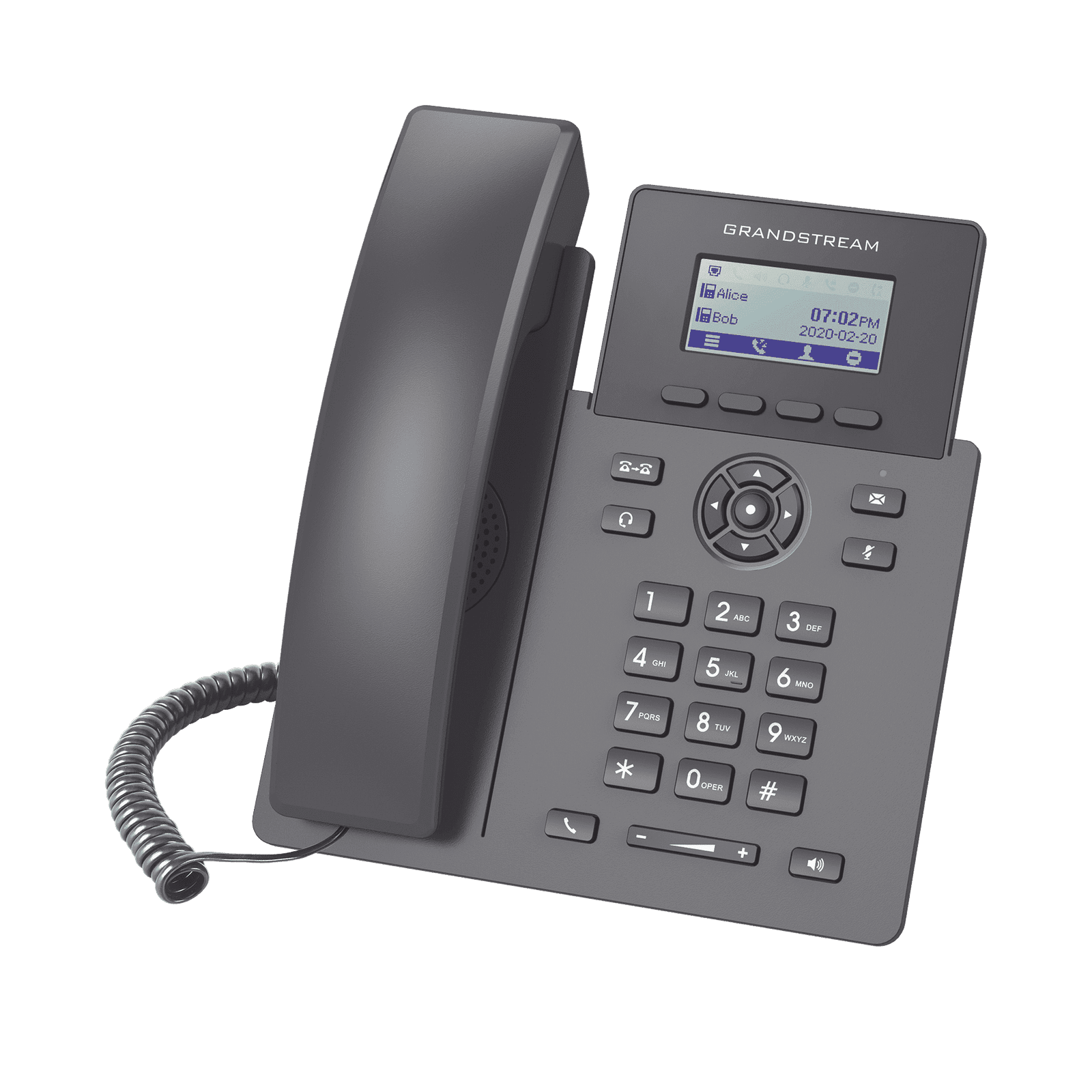 Teléfono IP Grado Operador, 2 líneas SIP con 2 cuentas, PoE, codec Opus, IPV4/IPV6 con gestión en la nube GDMS GRP2601P - Grandstream