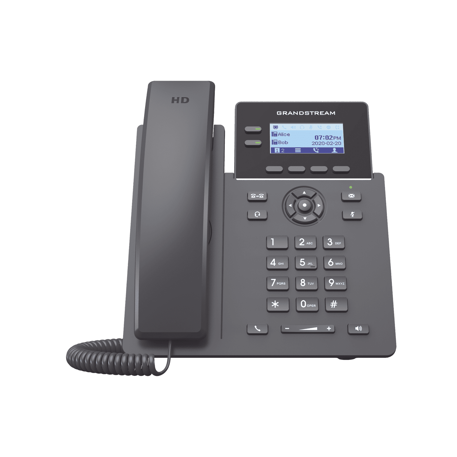 Teléfono IP Grado Operador, 2 líneas SIP con 4 cuentas, codec Opus, IPV4/IPV6 con gestión en la nube GDMS GRP2602 - Grandstream