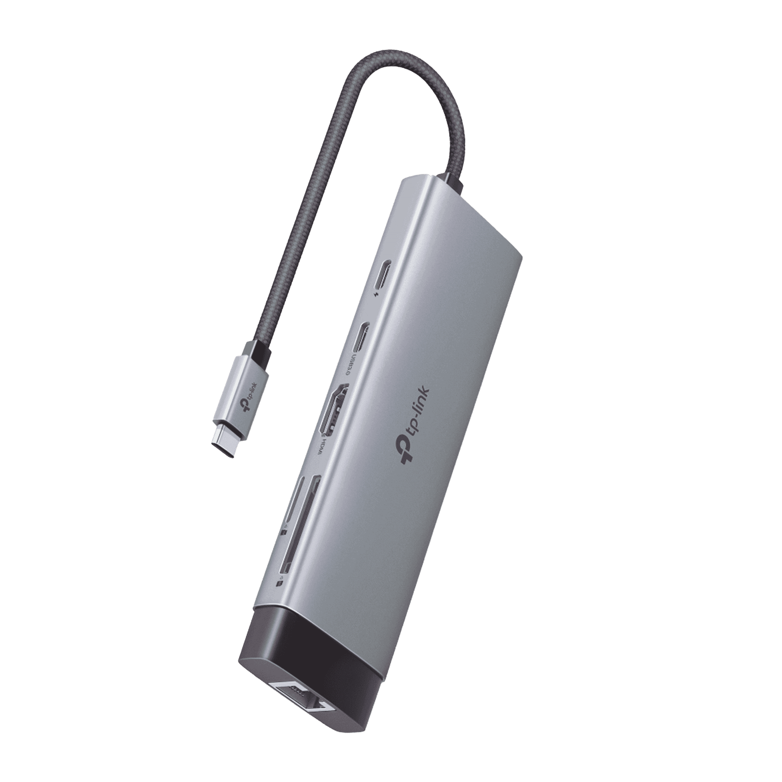 Adaptador HUB 9 en 1, 1 puerto USB-C entrada, 1 puerto HDMI 4K, 1 puerto Ethernet Gigabit, 1 puerto SD y MicroSD, 1 puerto USB-C y 3 puertos USB-A UH9120C - TP-LINK