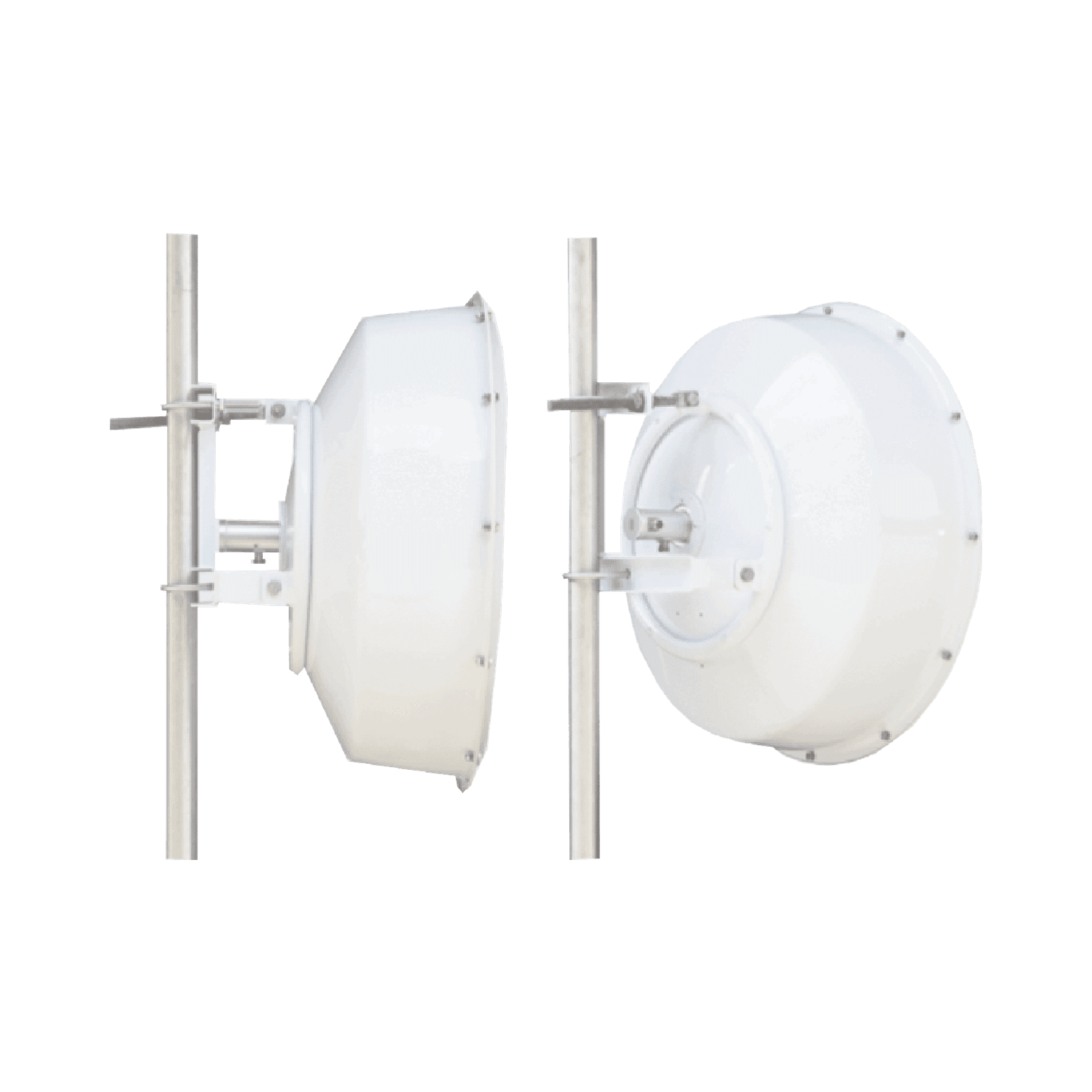 Antena direccional de alta resistencia, Ganancia 30 dBi, (4.9 -6.4 GHz), Plato hondo para mayor inmunidad al ruido, Conectores N-Hembra, Montaje incluido. TXP496530PB2 - TXPRO