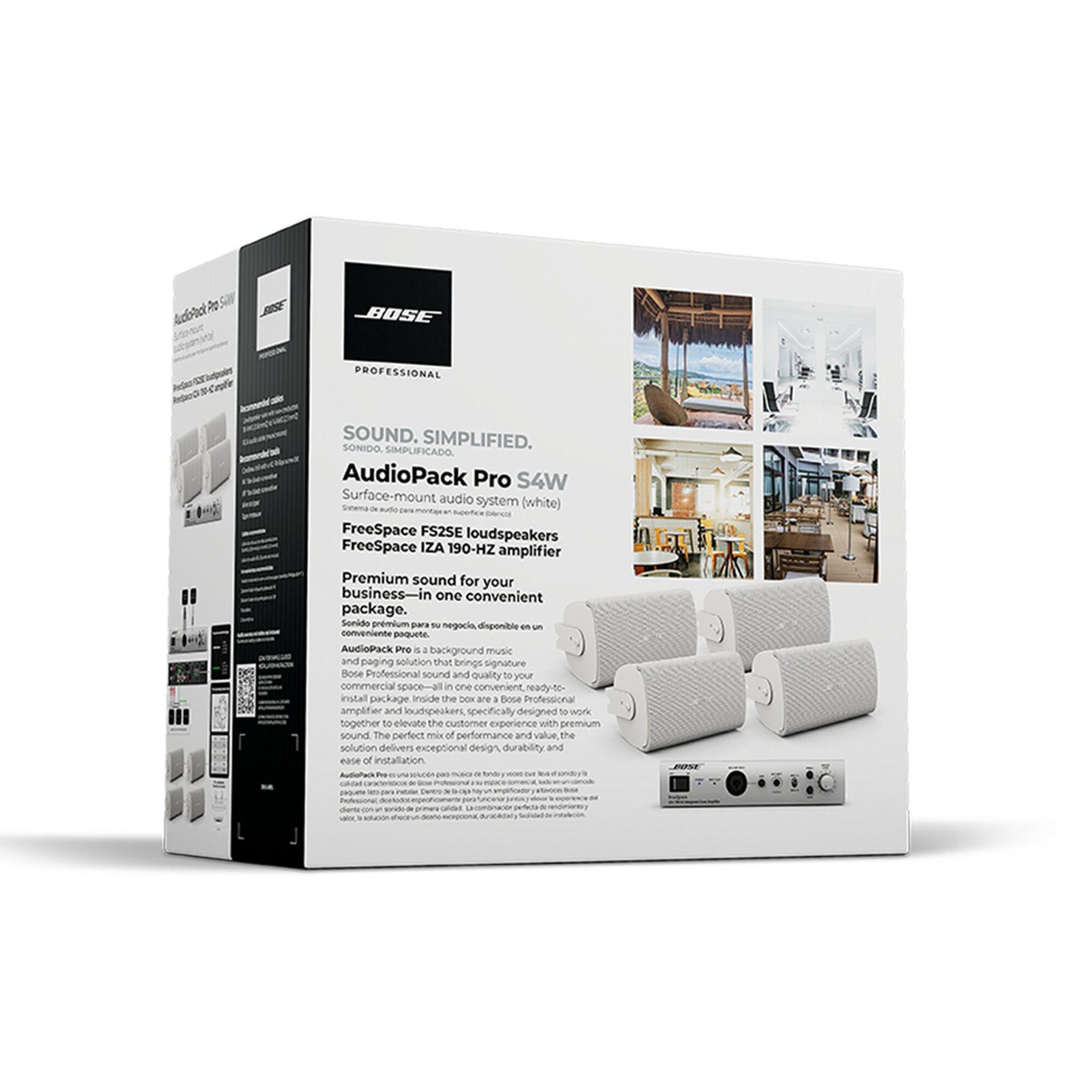 AudioPack Pro S4 Blanco | 1 IZA190HZ  | 4 FS2SEW AUDIO-PACK-PRO-S4W - BOSE PROFESSIONAL