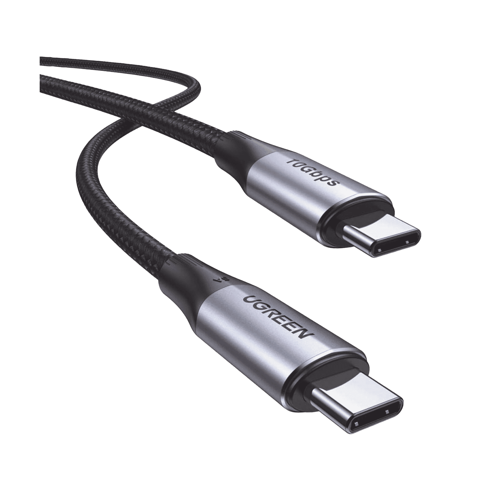 Cable USB-C a USB-C 3.2 Thunderbolt | 1 Metro | 240W | 10 Gbps | 480 Mbps | Soporta Video 4K@60Hz| Chip E-Market Inteligente | Carcasa de Aluminio | Nylon Trenzado | Blindaje de 4 capas. 80150 - UGREEN