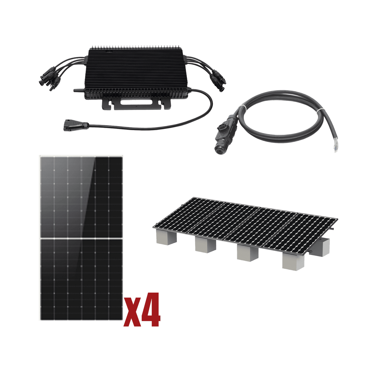 Kit Solar Interconexion  / 2kW  220Vca / Microinversores HOYMILES / Montaje Incluido HMS2000KIT1 - HOYMILES