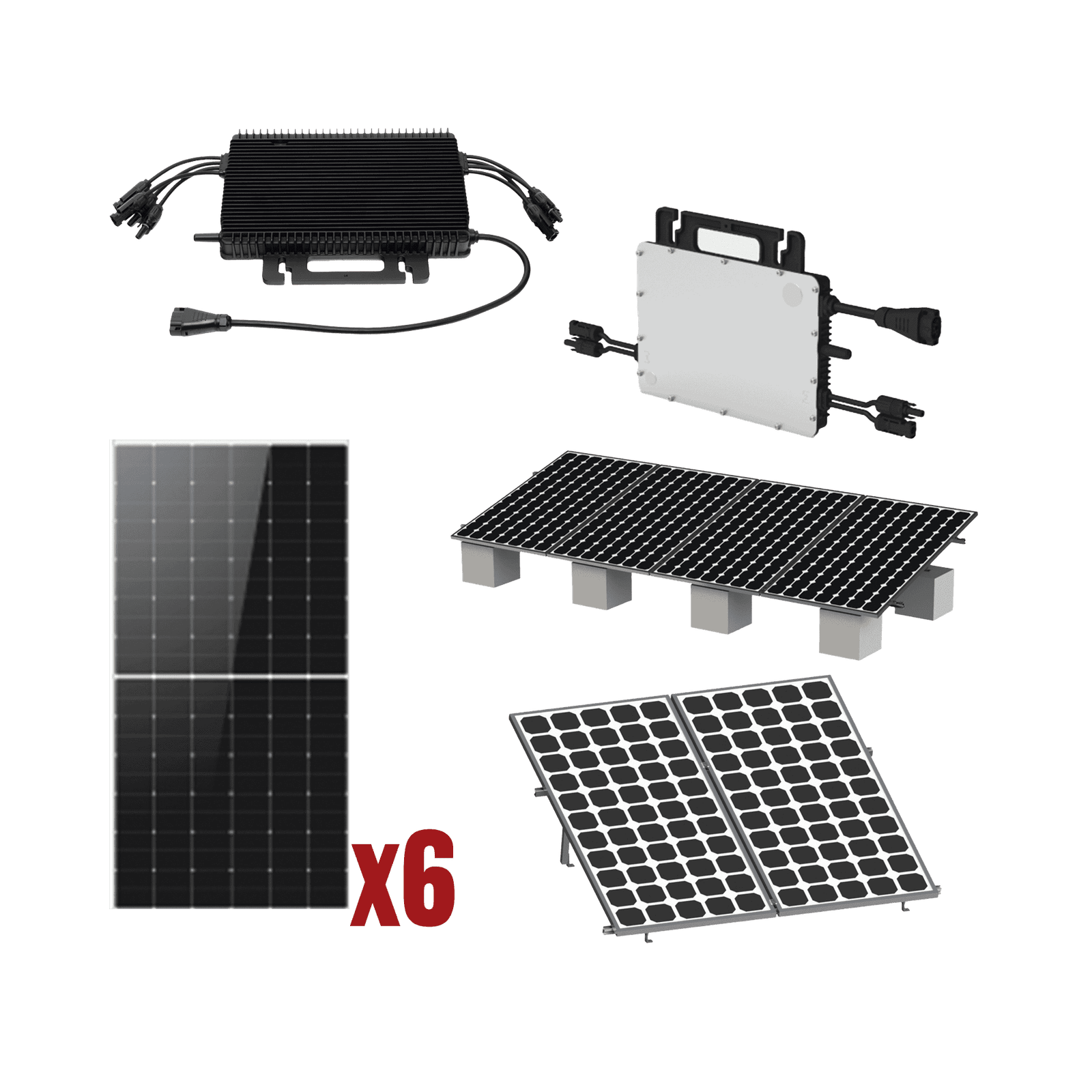 Kit Solar Interconexion  / 3kW  220Vca / Microinversores HOYMILES / Montaje Incluido HMS3000KIT1 - HOYMILES