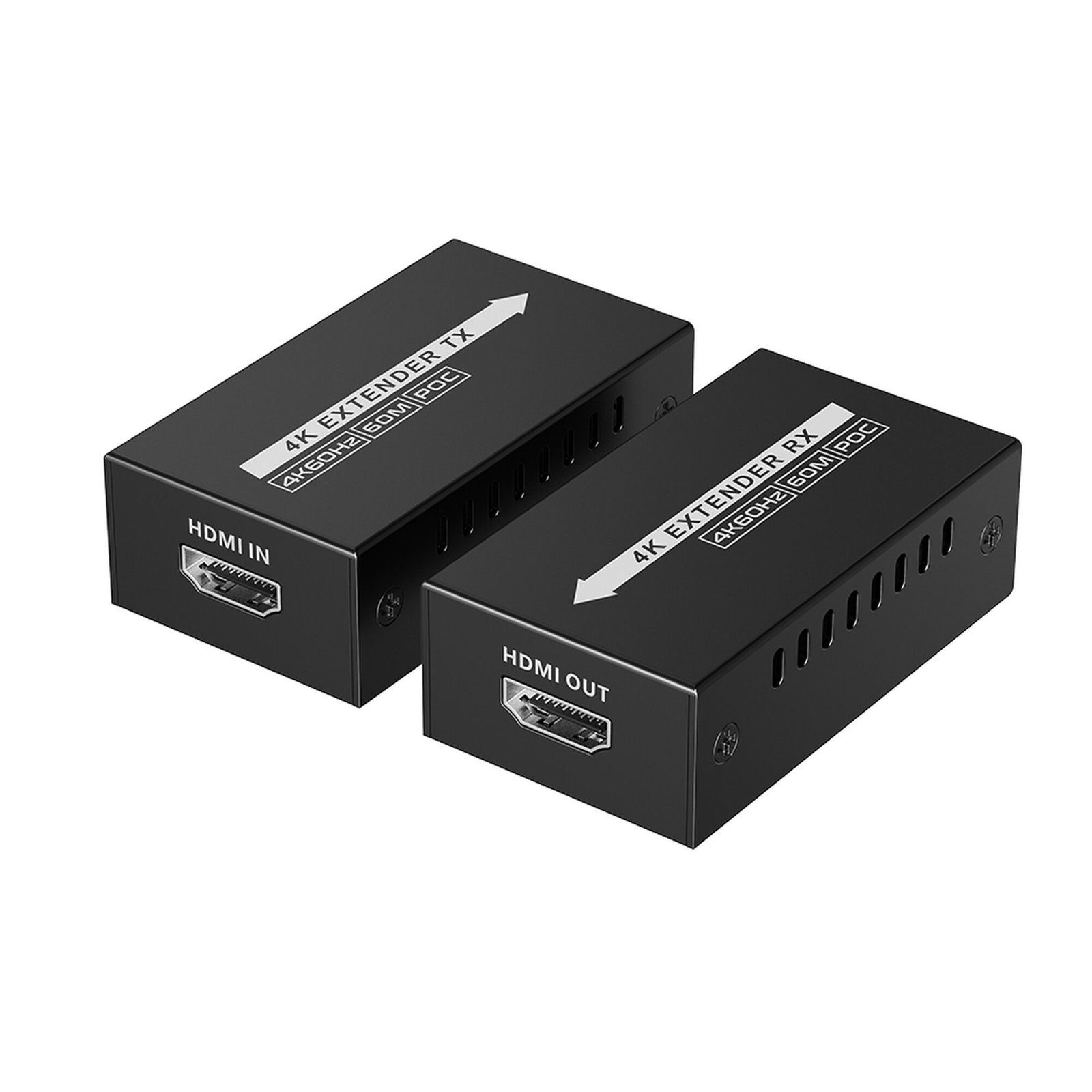 Kit extensor HDMI de tamaño mini | 4K60Hz a  60 metros | Solo requiere alimentación TX |  Sobre CAT6/CAT6A/CAT7 | TT672MINI - EPCOM TITANIUM