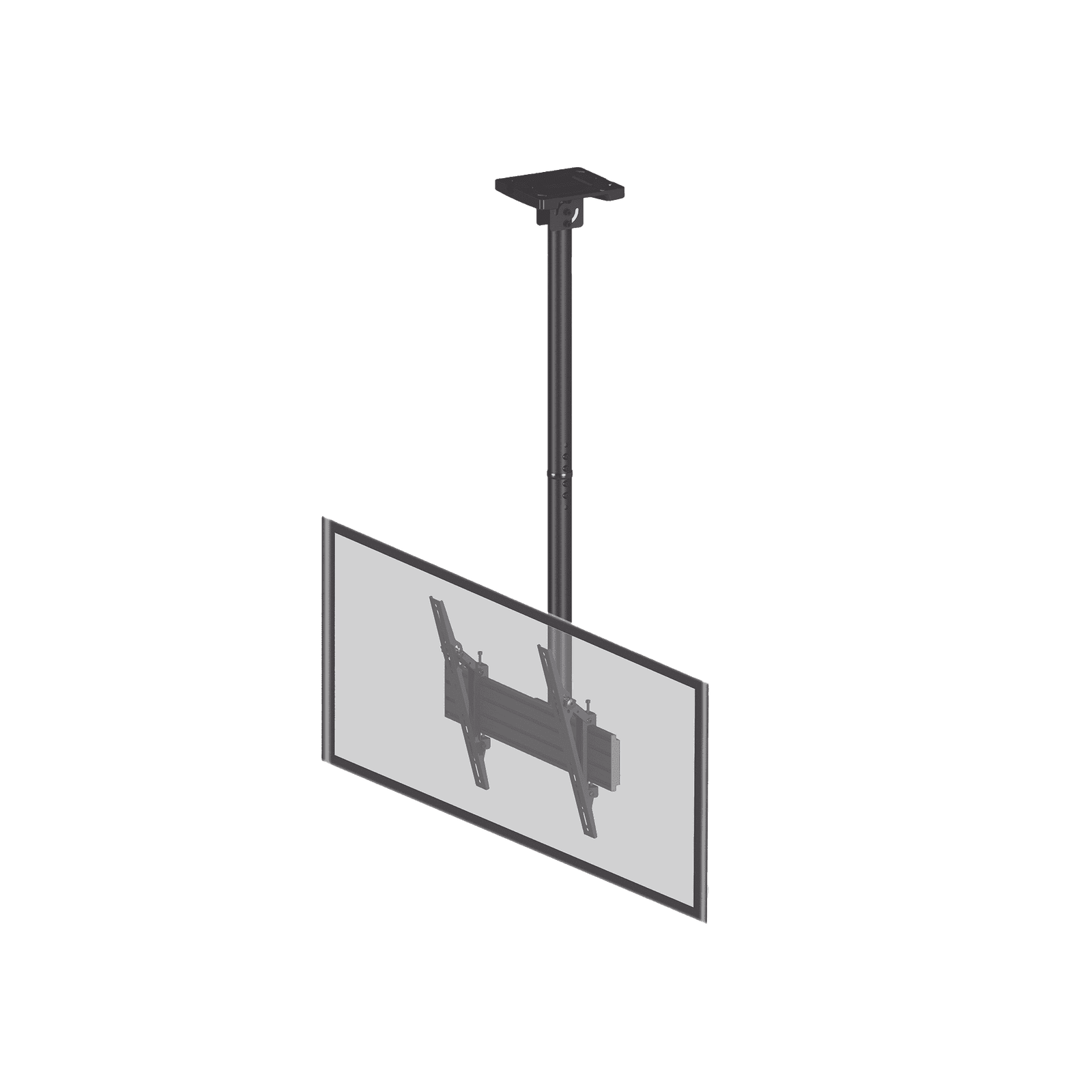 Montaje de Techo para Pantallas de  32″- 75I”| VESA 100 X 100 HASTA 400 X 400| Capacidad Máxima de Carga 50Kg EMLCM1U - EPCOM INDUSTRIAL