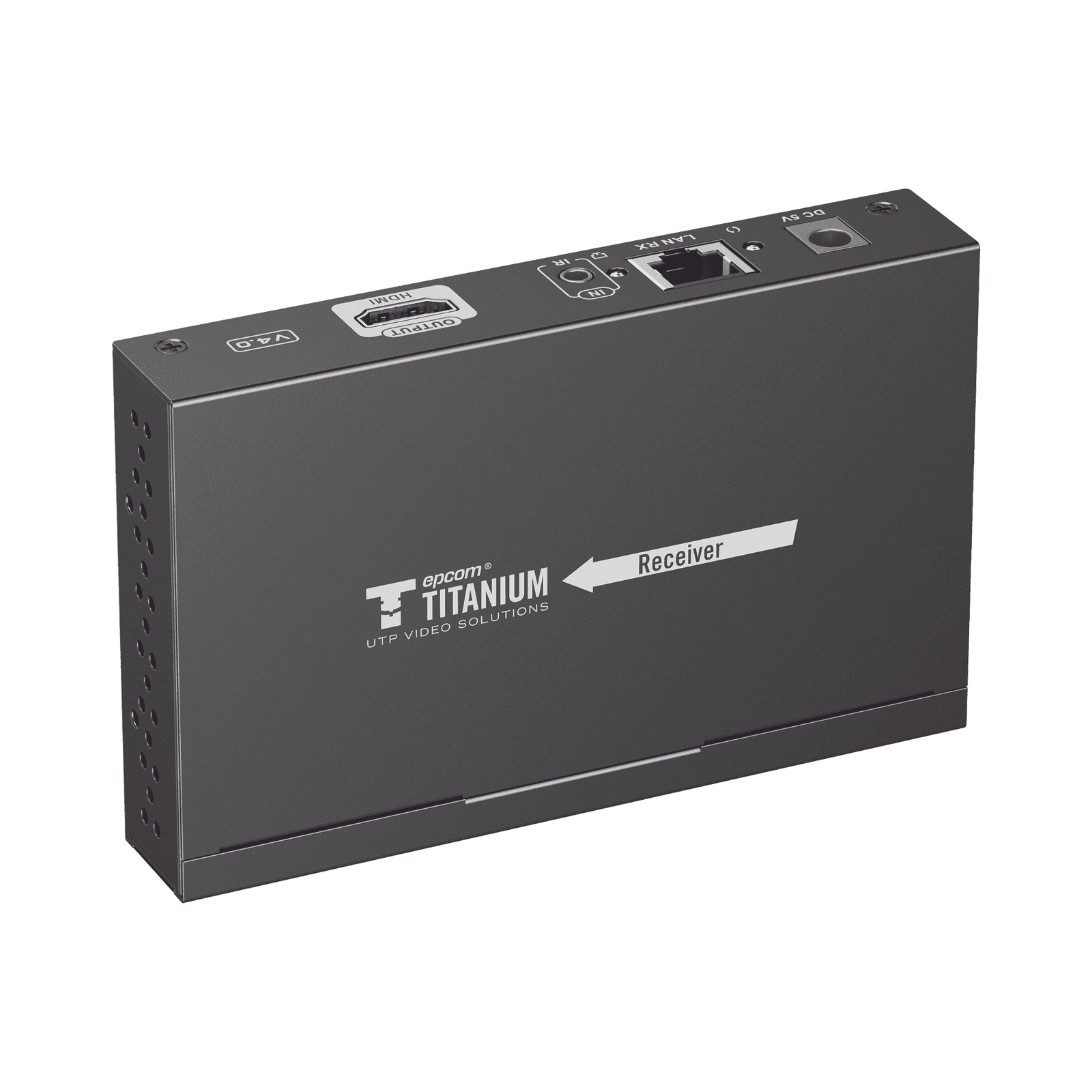 Receptor Compatible para Kit Matricial TT-383-MATRIX-4.0/ Resolución 1080P@60Hz / Cat 6 / Control IR / Compatible con Switch IGMP (Solo para transmisor versión 4.0). TT-383-MATRIX-4.0-RX - EPCOM TITANIUM