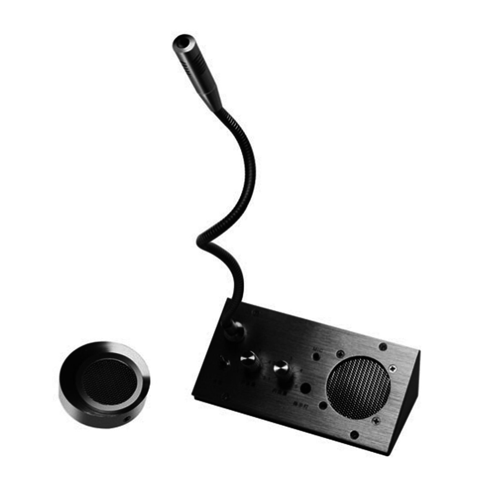 Sistema de Intercomunicación | Ideal para Ventanillas | Audio de voz de dos vías | 12V/1A 2W | Micrófono Interior + Micrófono Exterior EP001T - EPCOM PROAUDIO