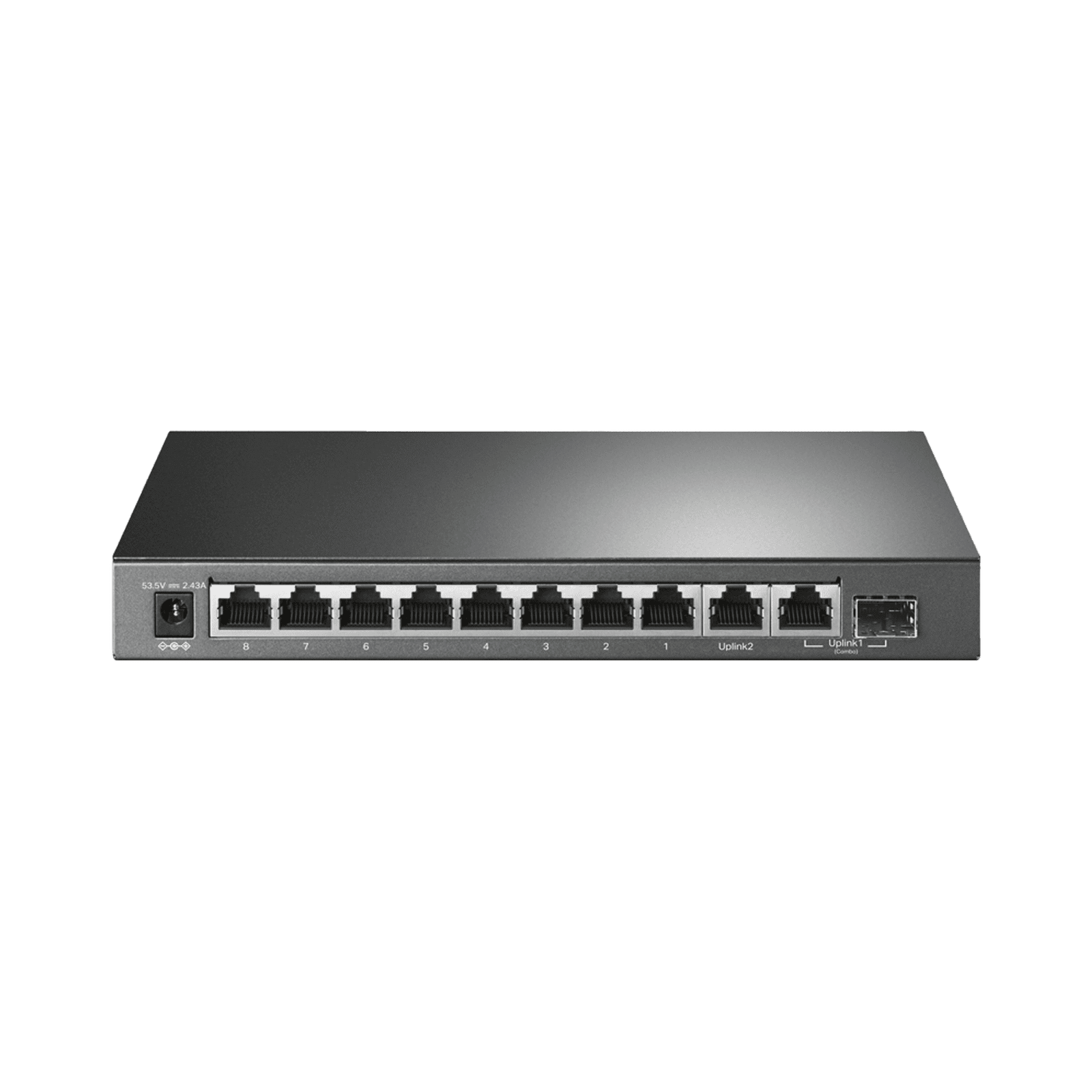 Switch PoE+ No Administrable De Escritorio 10 Puertos / 8 puertos 10/100/1000 Mbps PoE af/at Inteligiente / Presupuesto 123 W / Modo Extendido hasta 250 metros TLSG1210MP - TP-LINK