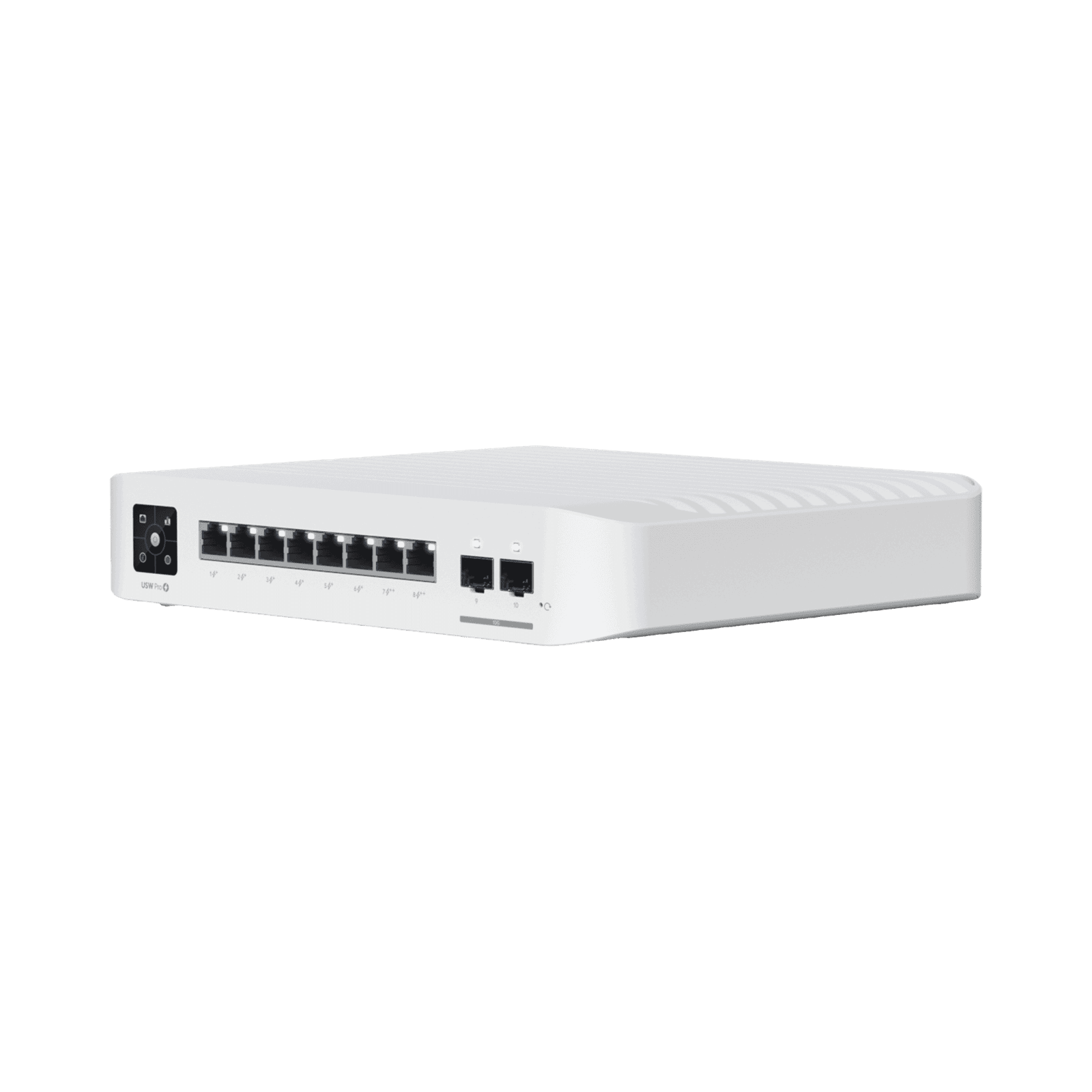 Switch UniFi Pro 8 PoE Administrable Capa 3, 8 puertos GbE / (6) puertos POE+ af/at y (2) puertos POE++ 802.3bt / (2) puertos SFP+ 10G / 120W de presupuesto POE USW-PRO-8-POE - UBIQUITI INC.