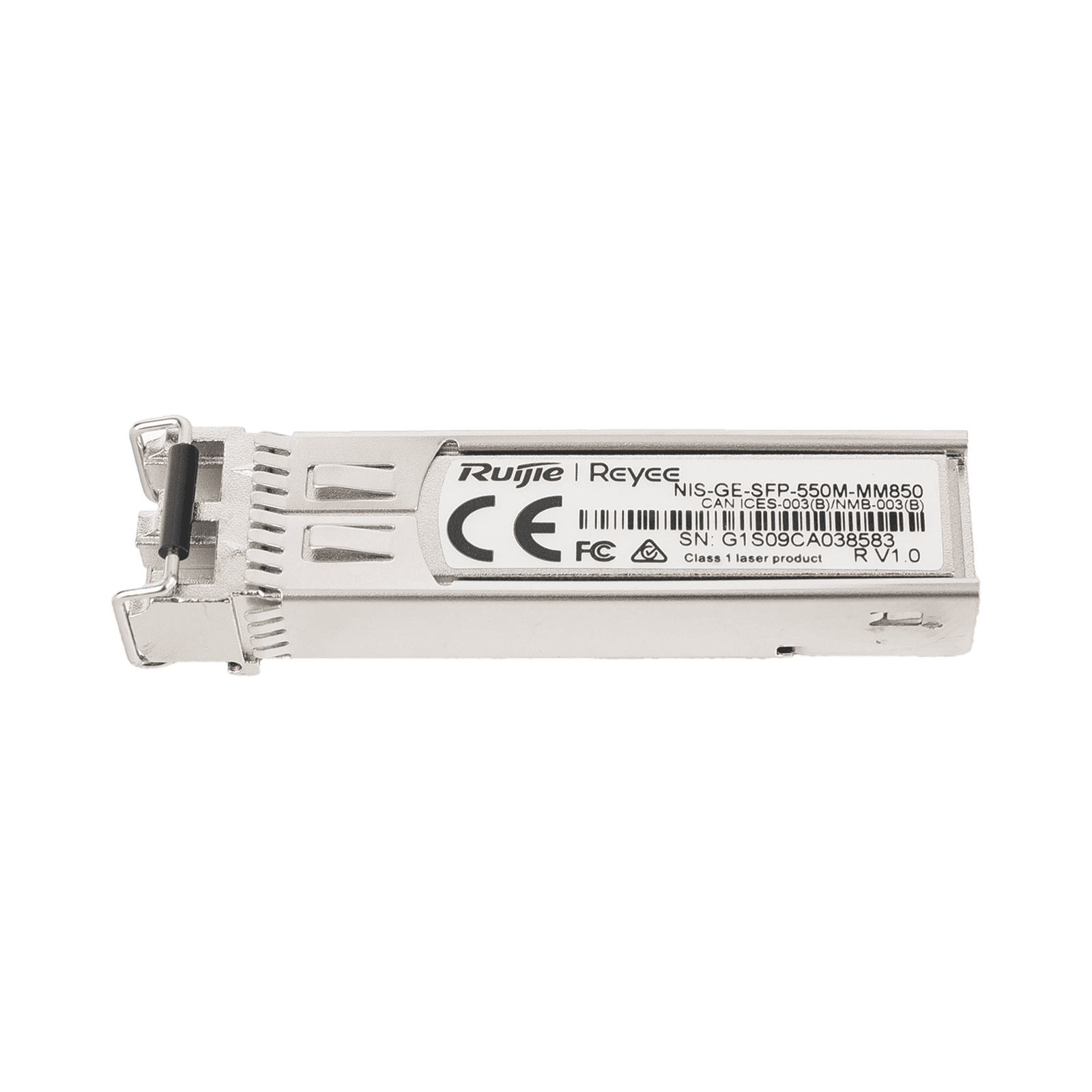 Transceptor Industrial LC Multimodo SFP 1G, hasta 550 Metros, Longitud de Onda 850 nm, soporta Temperaturas de -40° a 85° C NIS-GE-SFP-550M-MM850 - RUIJIE
