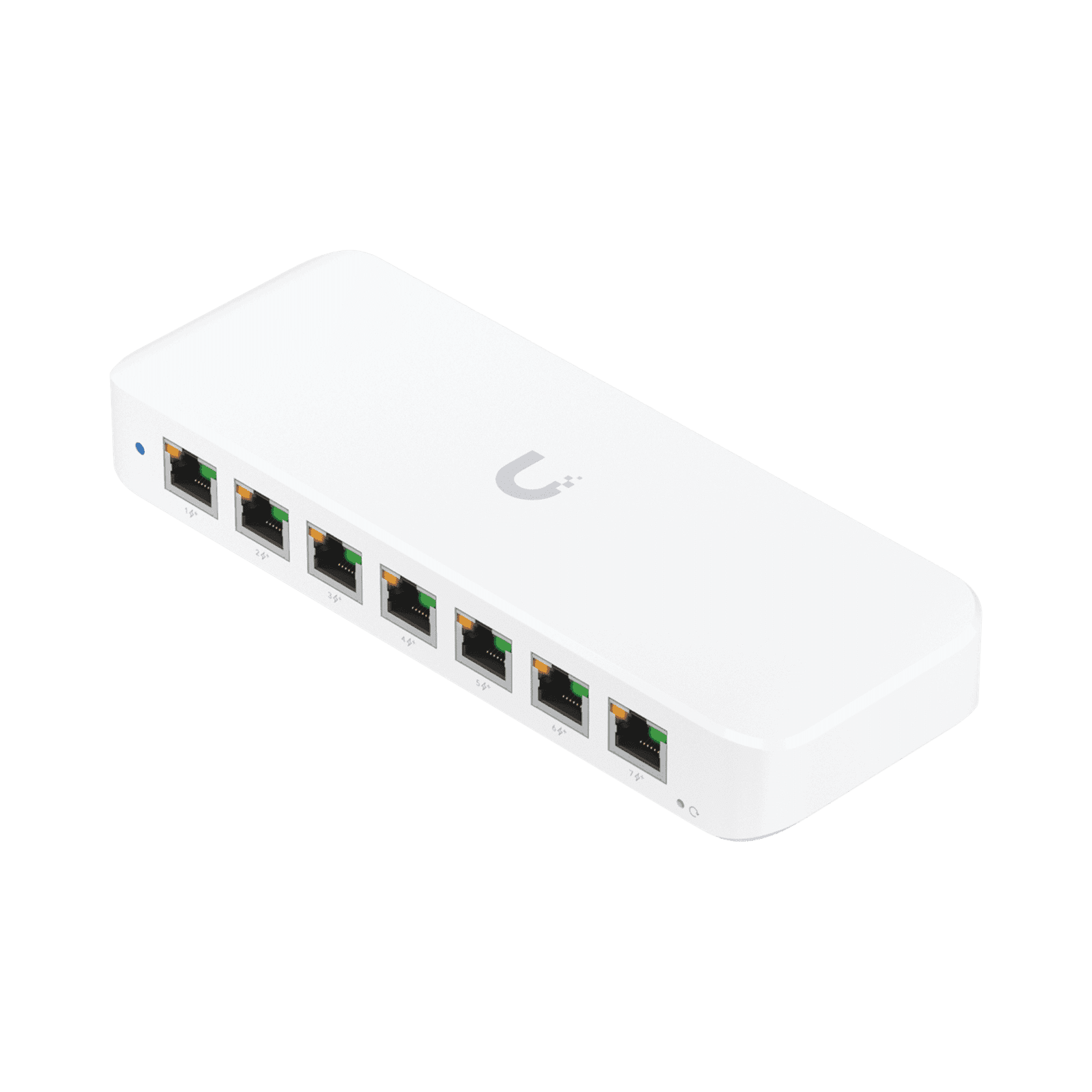 UniFi Switch Ultra 210W Administrable / 8 puertos GbE / (1) puerto POE++ IN opcional y (7) puertos POE+/ Wattaje depende de fuente o POE IN / Incluye fuente AC hasta 202W para POE USWULTRA210W - UBIQUITI INC.