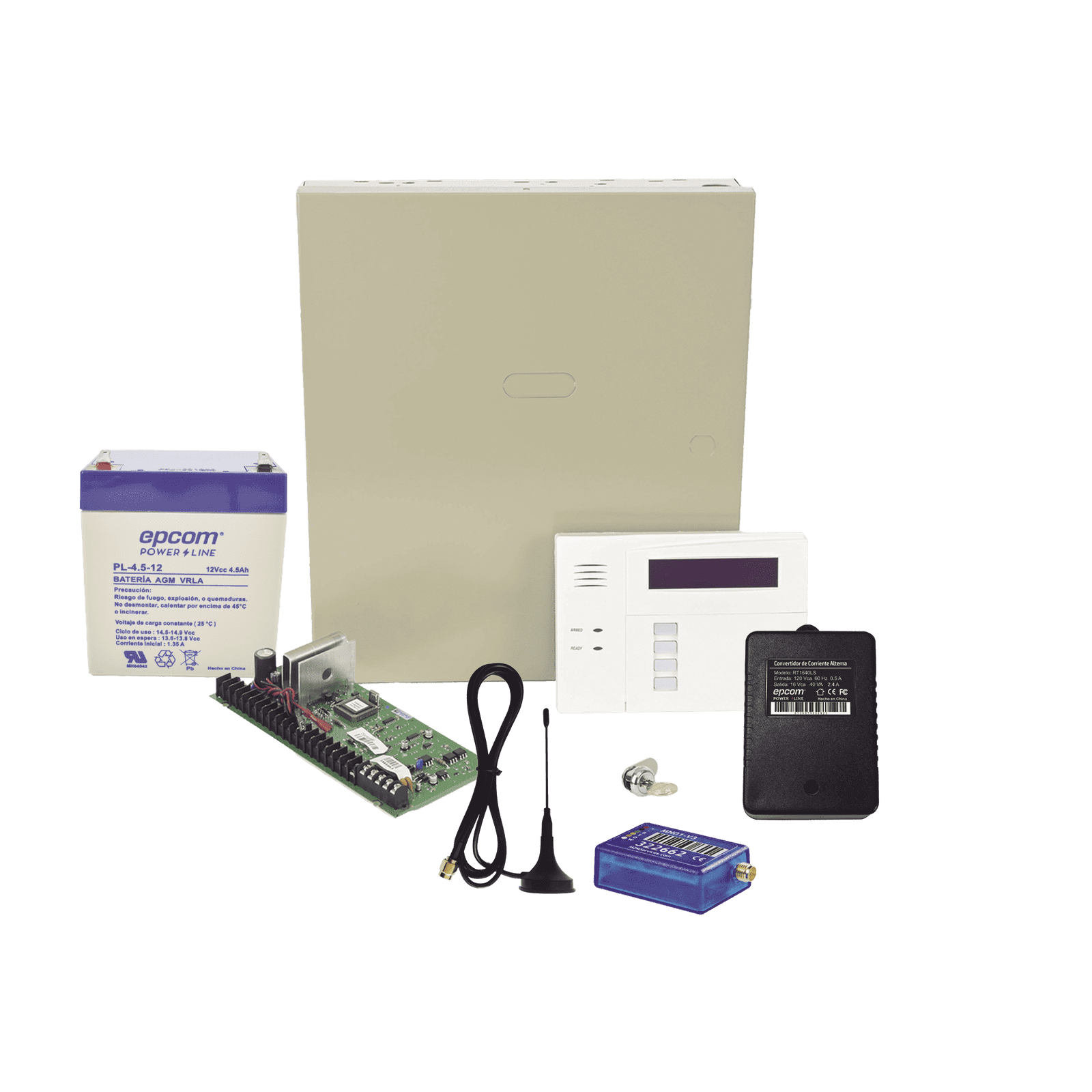 (1 Año datos ILIMITADO INCLUIDO)  Kit Vista48LA con comunicador MINI012G, Teclado, Gabinete y Transformador VISTA48-60RF-MINI2G - HONEYWELL HOME RESIDEO
