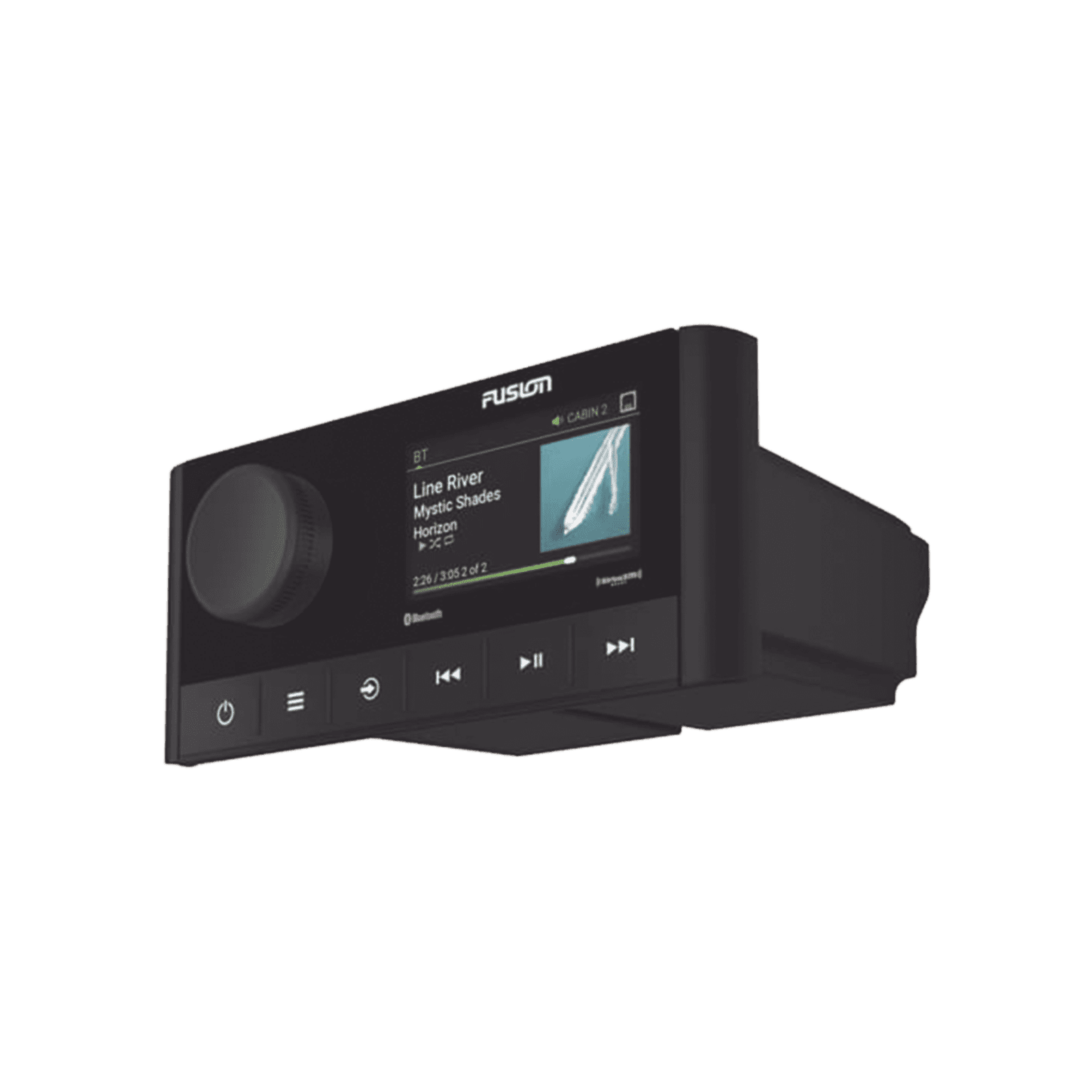 Estéreo marino Fusion serie RA210, con pantalla a color de 2.7″ conexión AM/FM, Bluetooth, USB, iPhone 10-02250-00 - GARMIN