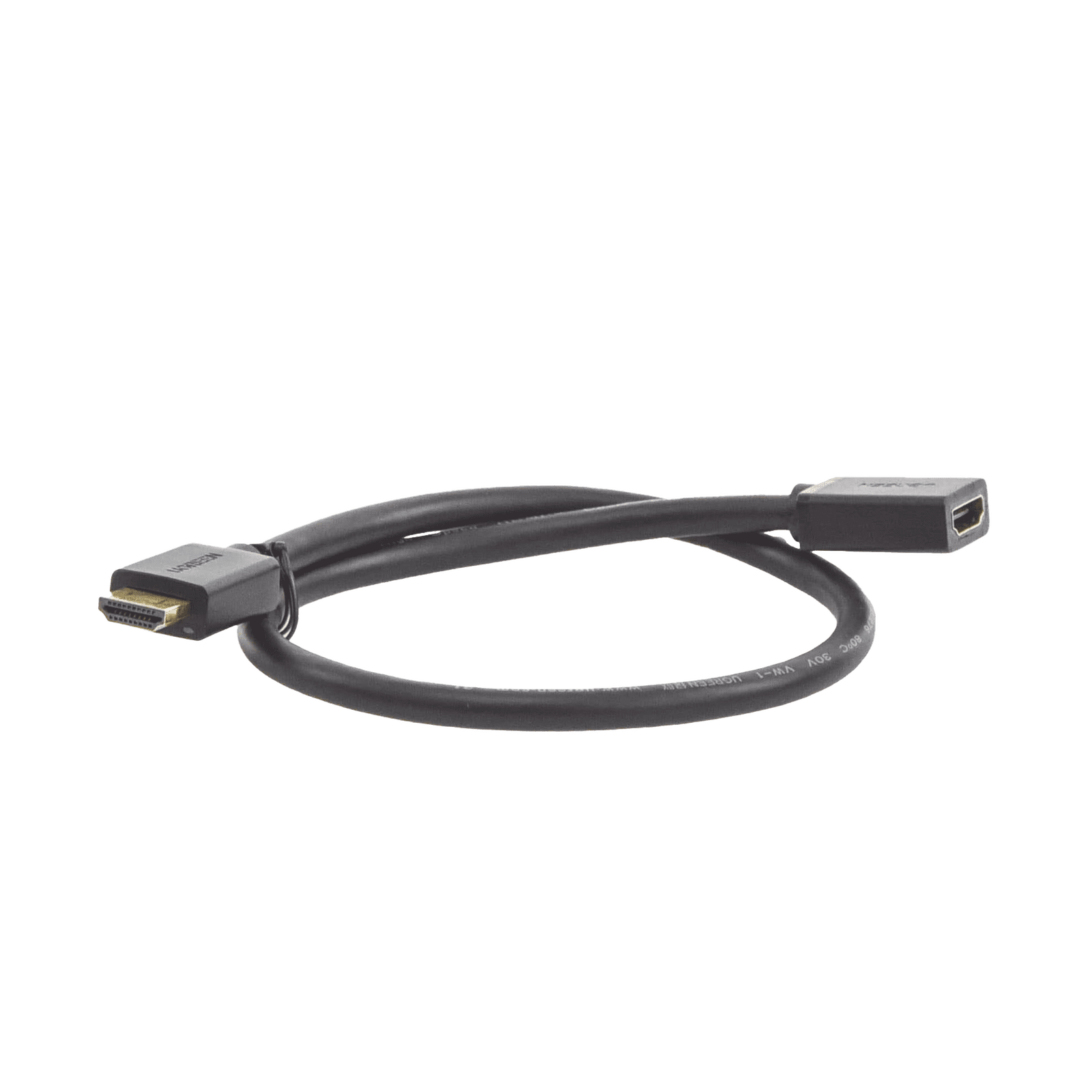 Cable extensor HDMI de 0.5M / 4K@60Hz / 3D / HDR / Macho a Hembra / Núcleo de cobre estañado / Transmisión estable. 10140 - UGREEN