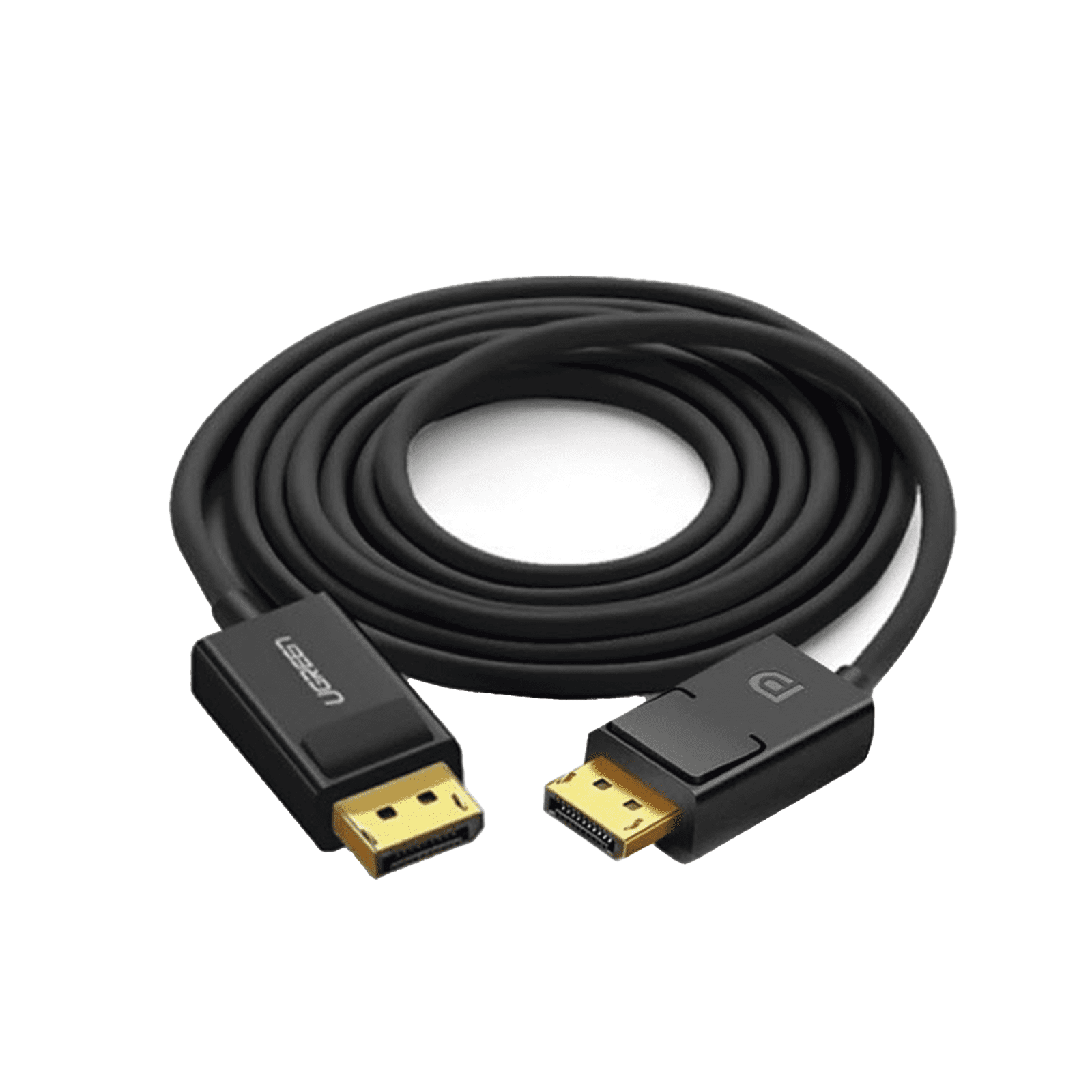 Cable DisplayPort 1.2 Macho a Macho/ Longitud 5m / Versión DP1.2 / Soporta 4K@60Hz; 2K@144Hz / Soporta 3D / Color profundo de 8 y 10 bits / Blindaje Interno Múltiple / Cobre Estañado 28AWG  / Botón de Liberación 10213 - UGREEN
