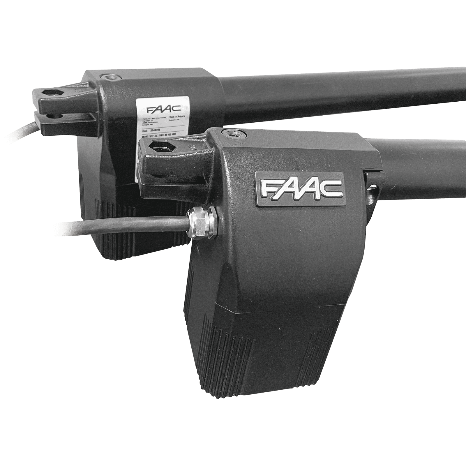 Kit de Operadores Abatibles FAAC 412 Para Puertas de 3 Metros y hasta 300 KG / Operadores no Reversibles y Con llave de Desbloqueo Manual 105632447 - FAAC