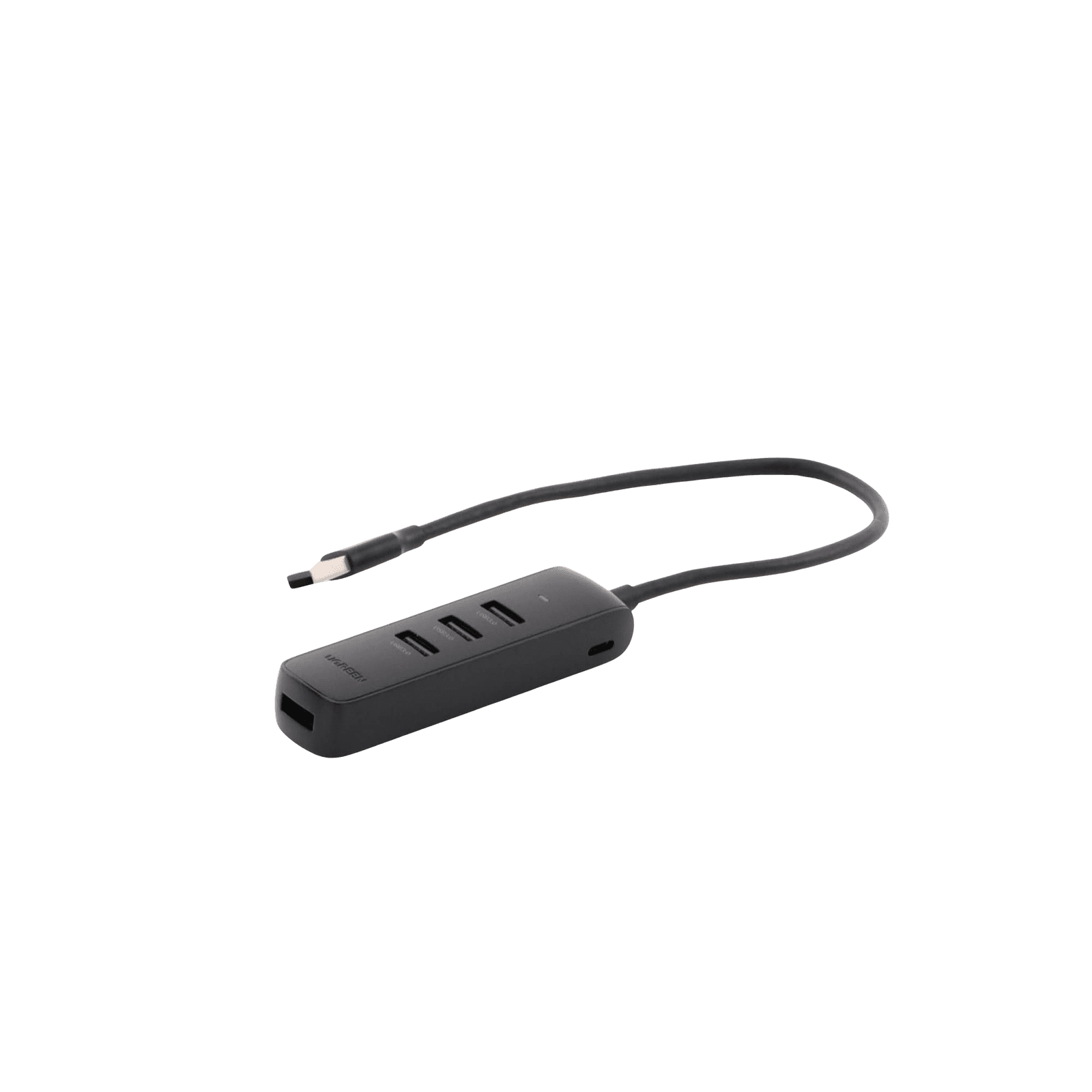 HUB USB-A 3.0 4 en 1 | 4 Puertos USB-A 3.0 (5Gbps) | Cable de 25 cm | Indicador Led | Ideal para Transferencia de Datos | Entrada USB-C para alimentar equipos de mayor consumo como discos duros | Color Negro. 10915 - UGREEN