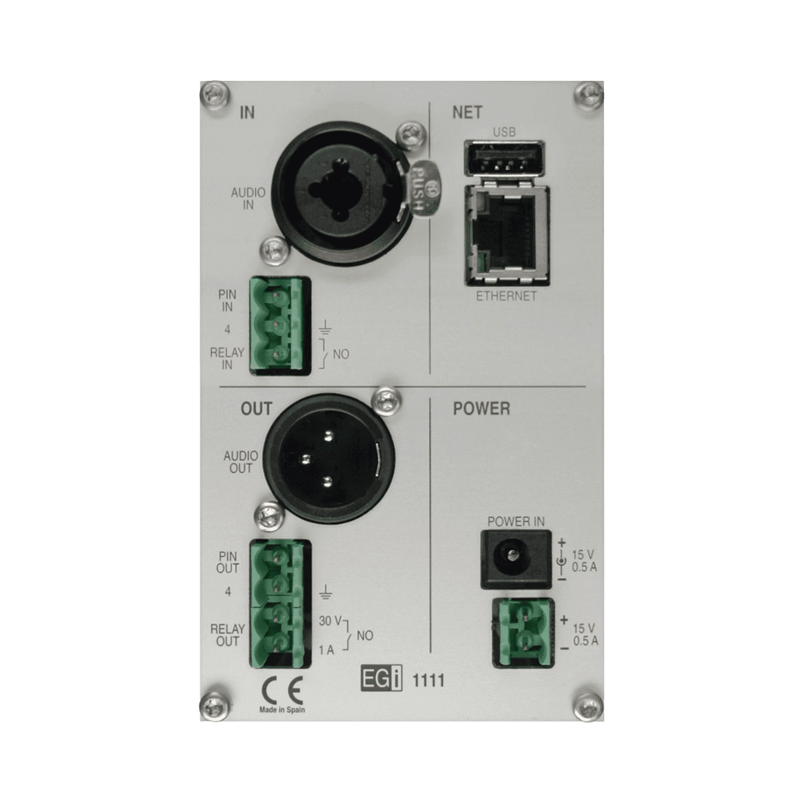 Interfaz Millennium IP para gestión de avisos y música por redes Ethernet por Streaming 1111EGI 187986 - EGI AUDIO SOLUTIONS