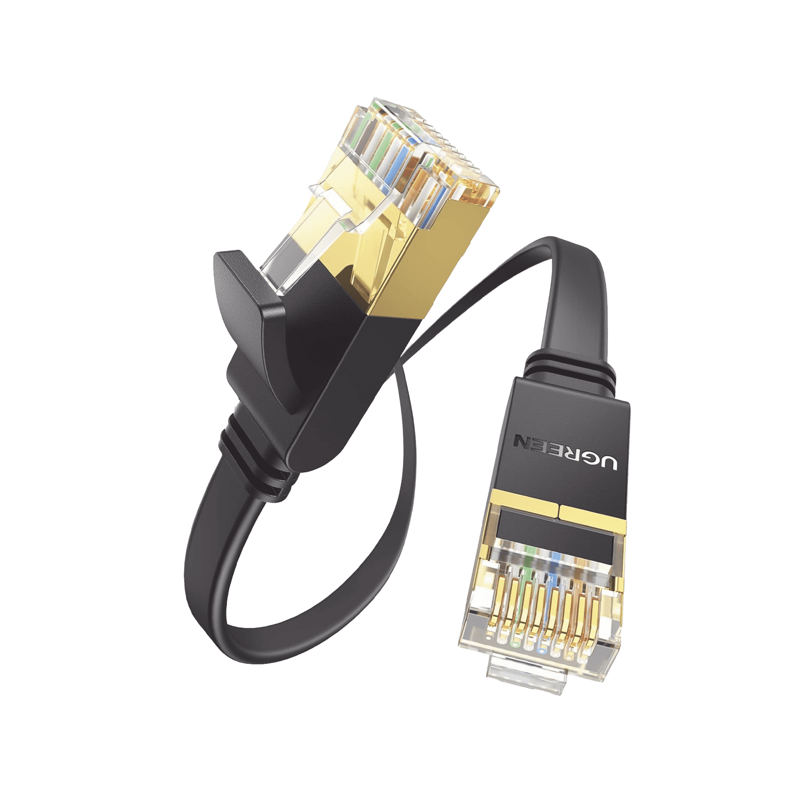Cable Ethernet Plano Cat7 U/FTP 10 Gigabit 600MHz 1m 11260 - UGREEN