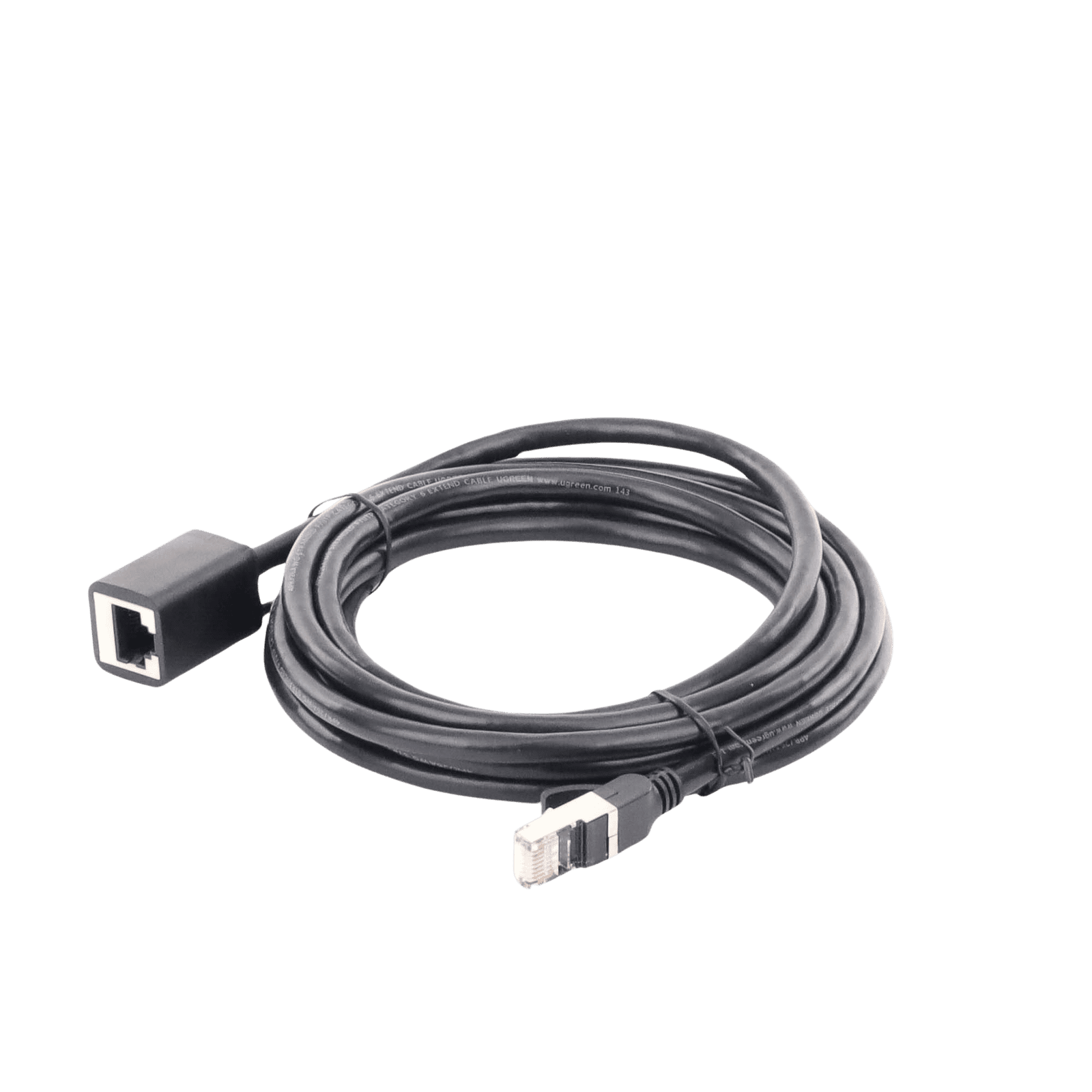 Cable de Extensión Cat6 RJ45 F/UTP / Macho a Hembra / 3m / Método de conexión 568B / Velocidad de transmisión 1000Mbps / Ancho de banda del canal 250MHz /Caja de Cobre / Negro 11282 - UGREEN