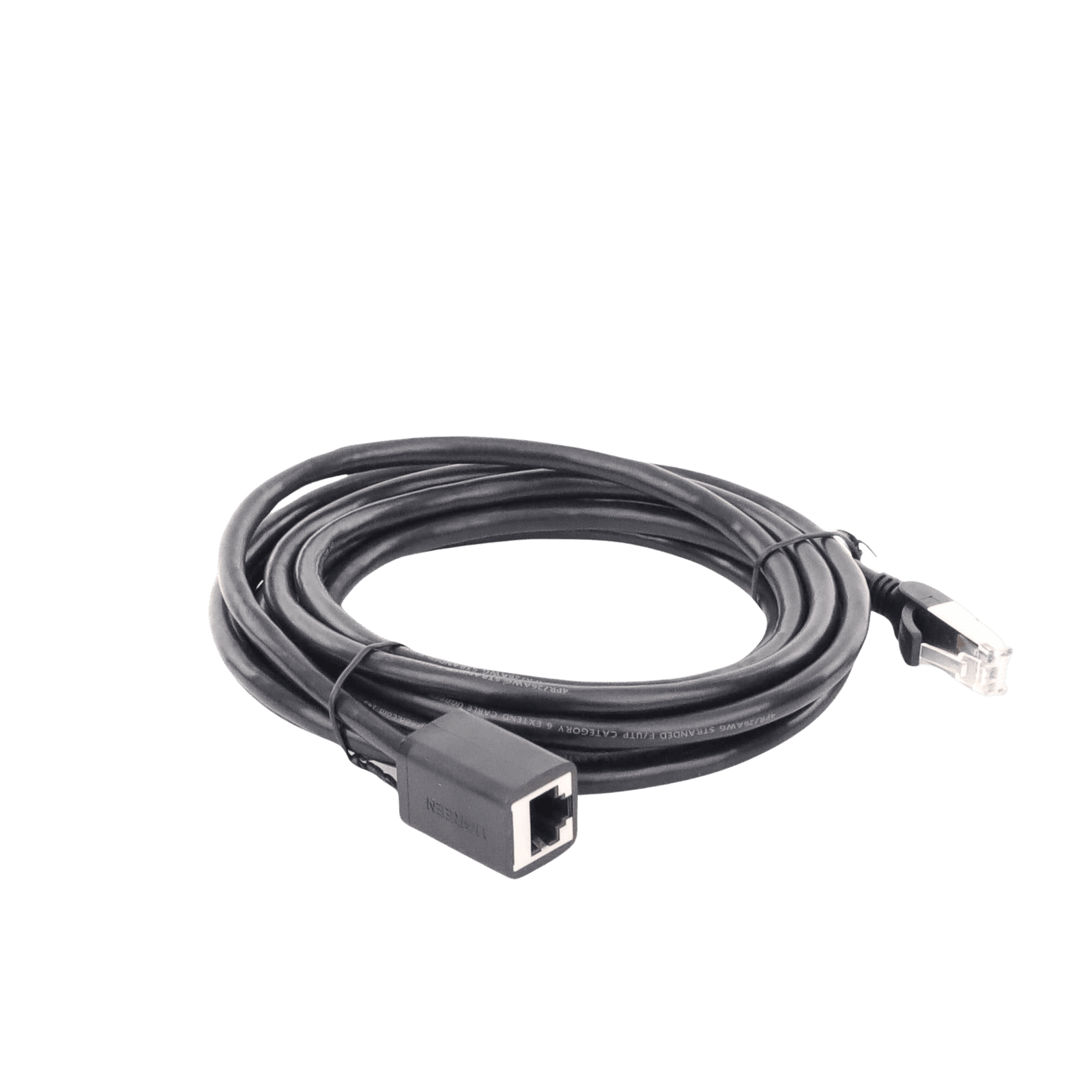 Cable de Extensión Cat6 RJ45 F/UTP / Macho a Hembra / 3m / Método de conexión 568B / Velocidad de transmisión 1000Mbps / Ancho de banda del canal 250MHz /Caja de Cobre / Negro 11282 - UGREEN