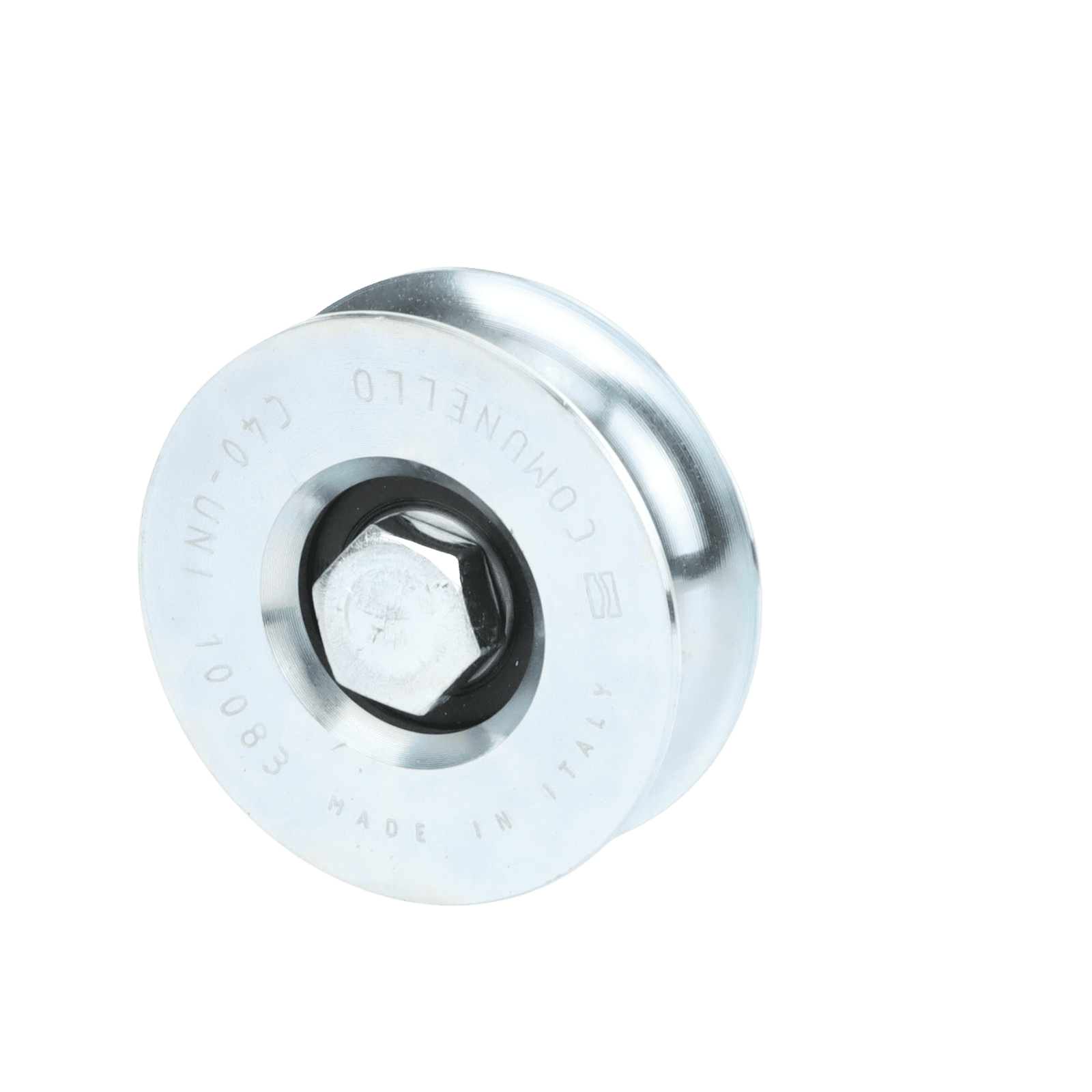 310 – Rueda de 8 cm SIN Soporte / Soporta hasta 200 kg / Canal Tipo “U” 1150-4525-001 - COMUNELLO
