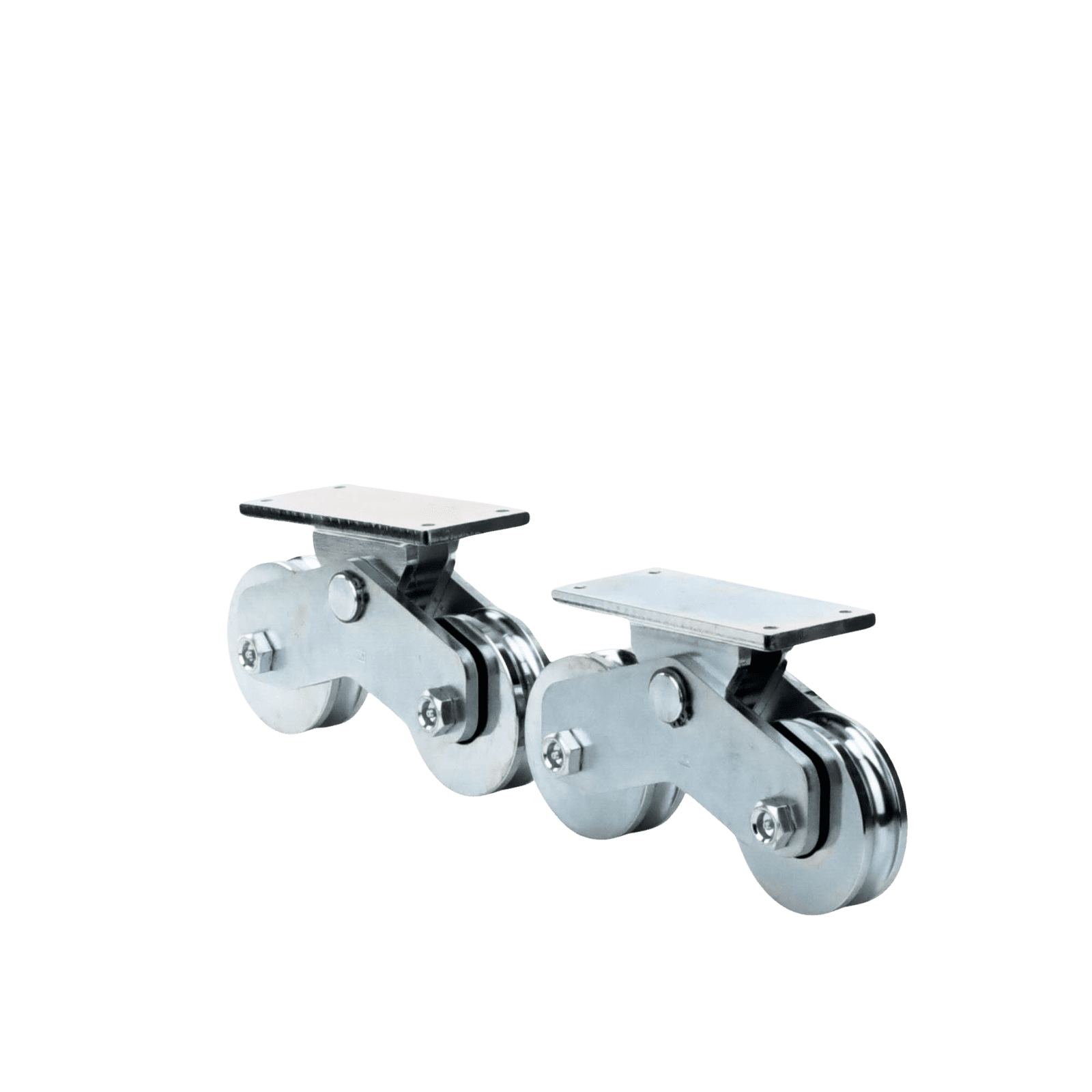 Rueda Doble de 12 cm / Capacidad Para Puertas de hasta 1200 kg / Canal Tipo “U” 1151-5641-001 - COMUNELLO