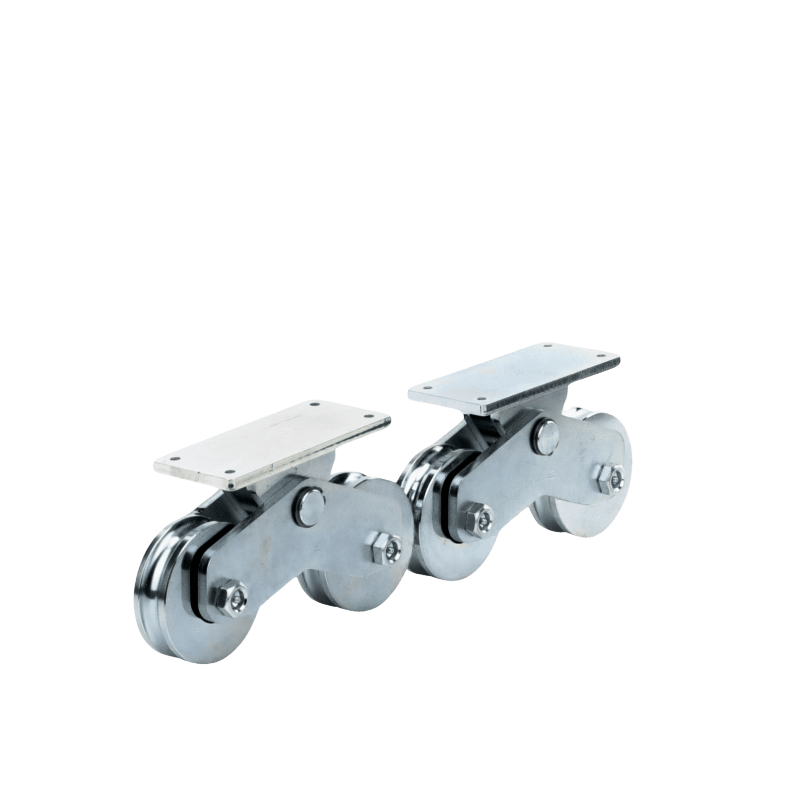 Rueda Doble de 12 cm / Capacidad Para Puertas de hasta 1200 kg / Canal Tipo “U” 1151-5641-001 - COMUNELLO