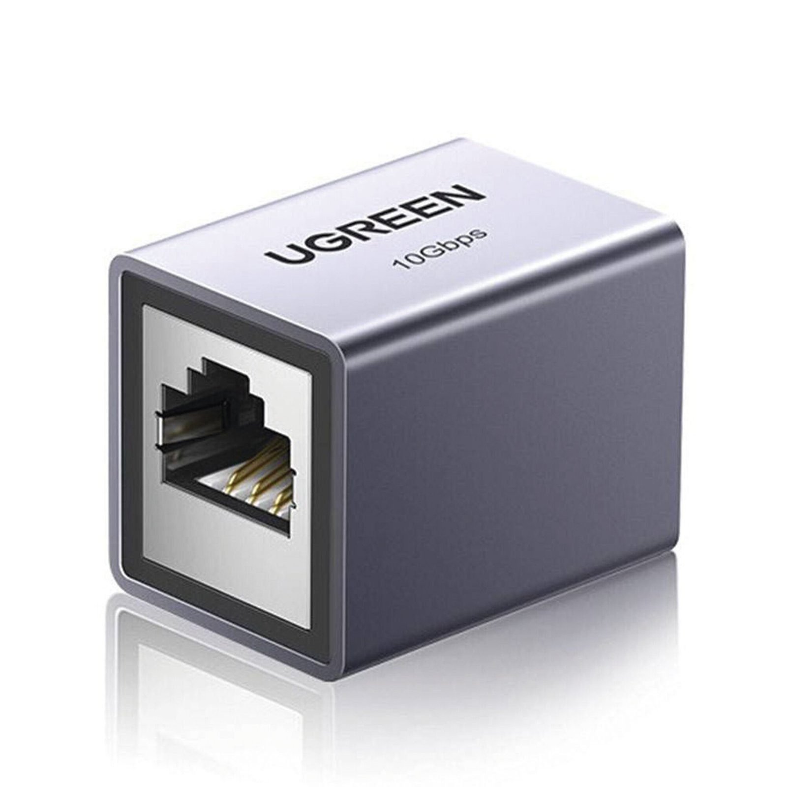 Acoplador STP (Extensor de Cable Ethernet RJ45) | 10Gbps | Blindado | Compatibilidad con Cat8 Cat7 Cat6 Cat5e | Hasta 100 metros | Aleación de Aluminio 15117 - UGREEN