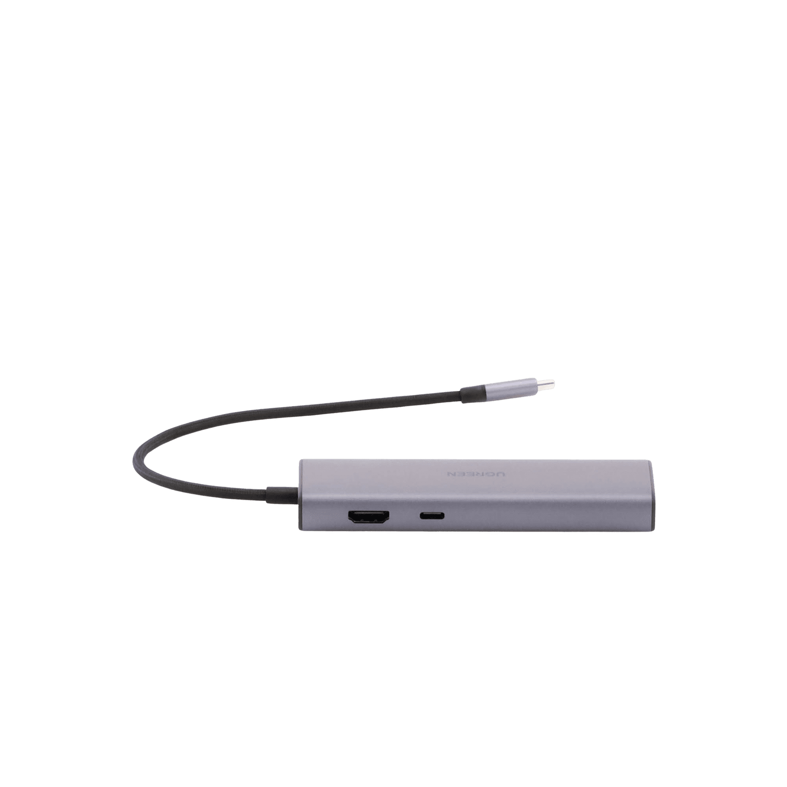HUB USB-C (Docking Revodok) 6 en 1 | 3 Puertos USB-A 3.0 (5 Gbps) | USB-C PD 100W | HDMI 4K@30Hz | Entrada 1 RJ45 (Gigabit Ethernet) | Chip de Última Generación | Potente Disipación de Calor |  Caja de Aluminio. 15598 - UGREEN