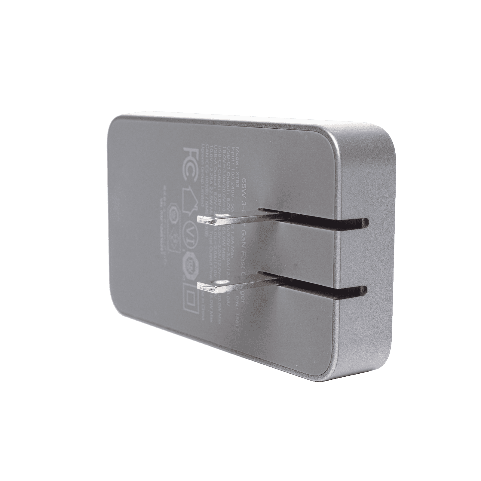 Cargador Ultra Slim 65W Nexode Pro| Diseño de Pared Plano | 3 Puertos de Carga Rápida | 2 USB-C | 1 USB-A | Tecnología GaNInfinity | PD3.1 de 65W / QC4.0 | Tecnología de Protección Térmica | Optimiza la Carga | Ca 15817 - UGREEN
