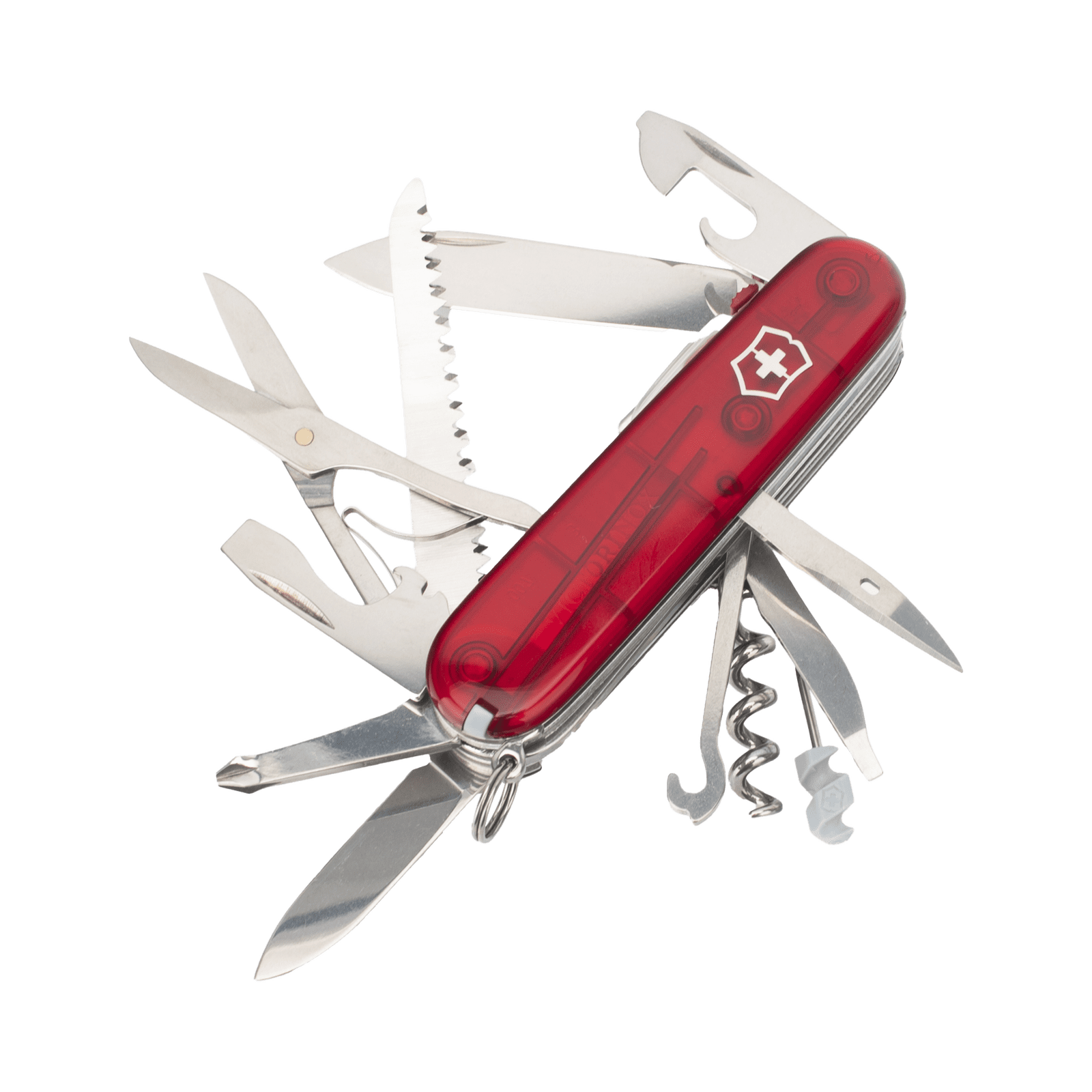 Navaja Victorinox de Bolsillo Mediana Huntsman Lite de 21 Funciones con Luz LED 17915T - VICTORINOX