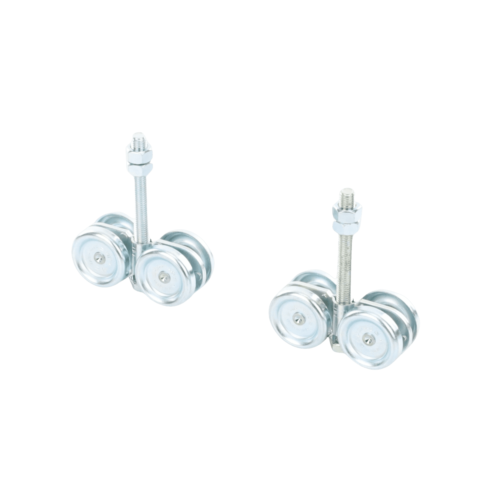 ECO KIT 4C – M / Kit de Carretillas de Cuatro Ruedas / Carga Soportada de 150 lbs / Incluye Dos Carretillas Para Puertas Colgantes 1991-8125 - COMUNELLO