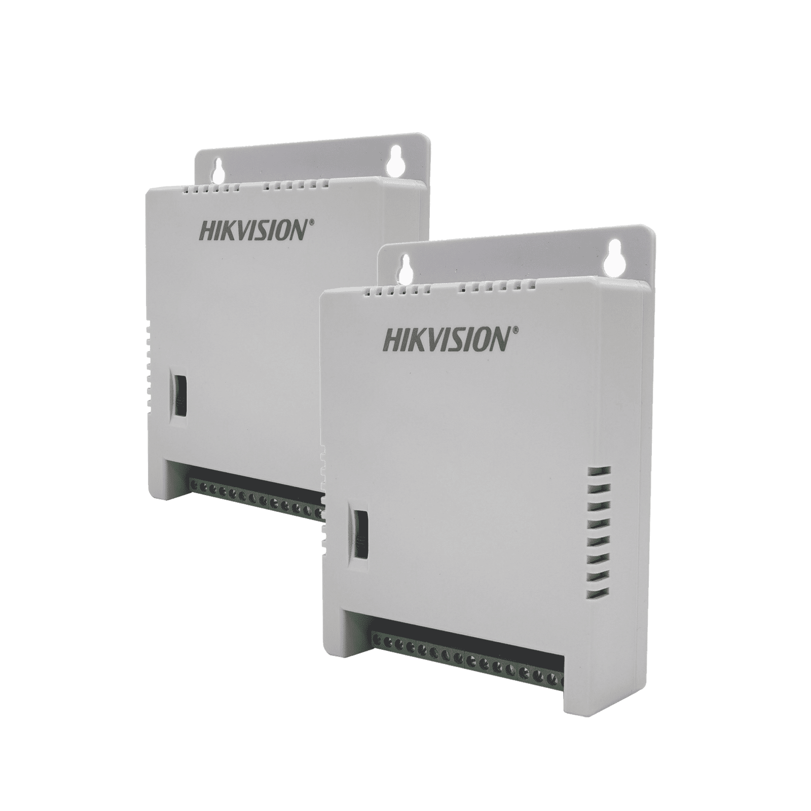 2 Fuentes de Poder Regulada (12 Vcc / 13.5 Vcc / 15 Vcc) para 16 Cámaras / 1 Amp por Salida / Voltaje de Entrada 185 – 240 VCA / Soporta 4K / Modo para Largas Distancias DS-2FA1205-C8/X2 - HIKVISION