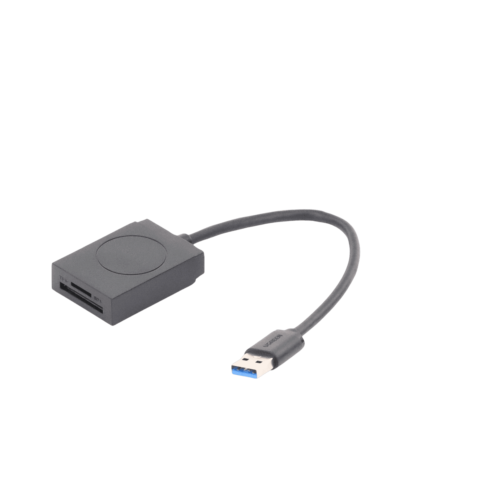 Lector de tarjetas USB-A 3.0 a MicroSD (TF) / SD | 5Gbps | Soporta hasta 2TB | Soporta Windows/Mac OS/Linux/Android | Lectura de Tarjetas Simultánea | No Requiere Controlador | Cable de 15cm. 20250 - UGREEN