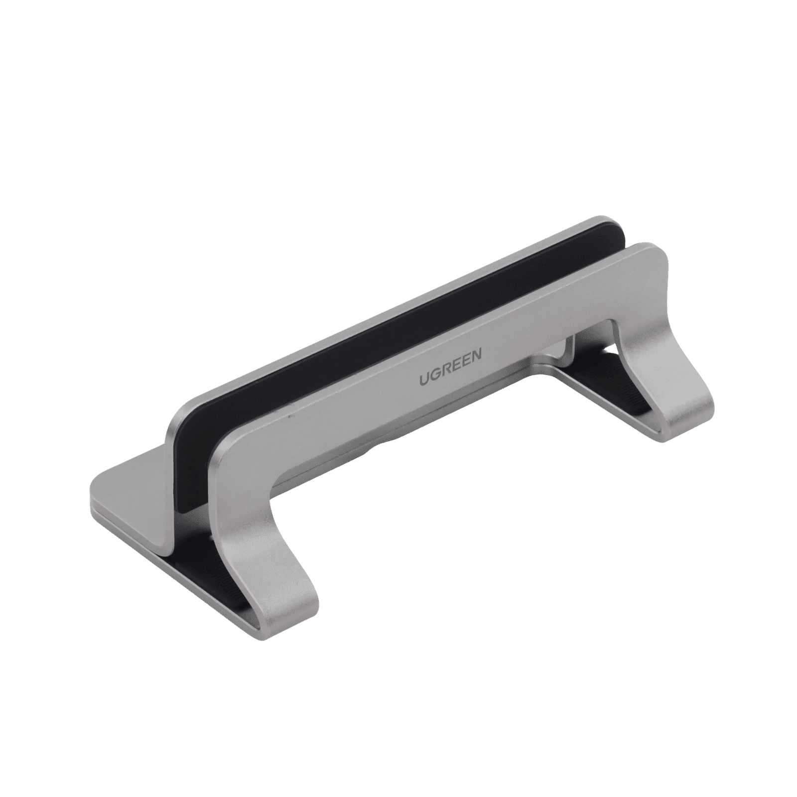 Soporte Vertical para Laptop / Adecuado para escritorio / Anchura Ajustable (12-26mm) / Amplia compatibilidad / Anti-Arañazos / Anti-Deslizante /Ajustable Mediante Tornillos / Color Plata / Aluminio + Silicona 20471 - UGREEN