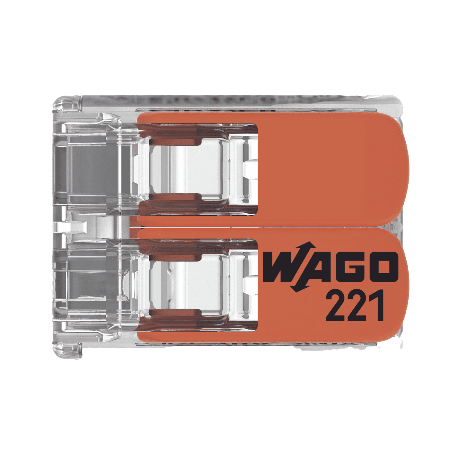 Conector Compacto para 1 Cable de Entrada 1 Cable de Salida / Cables Compatibles 28AWG-12AWG 221-412 - WAGO