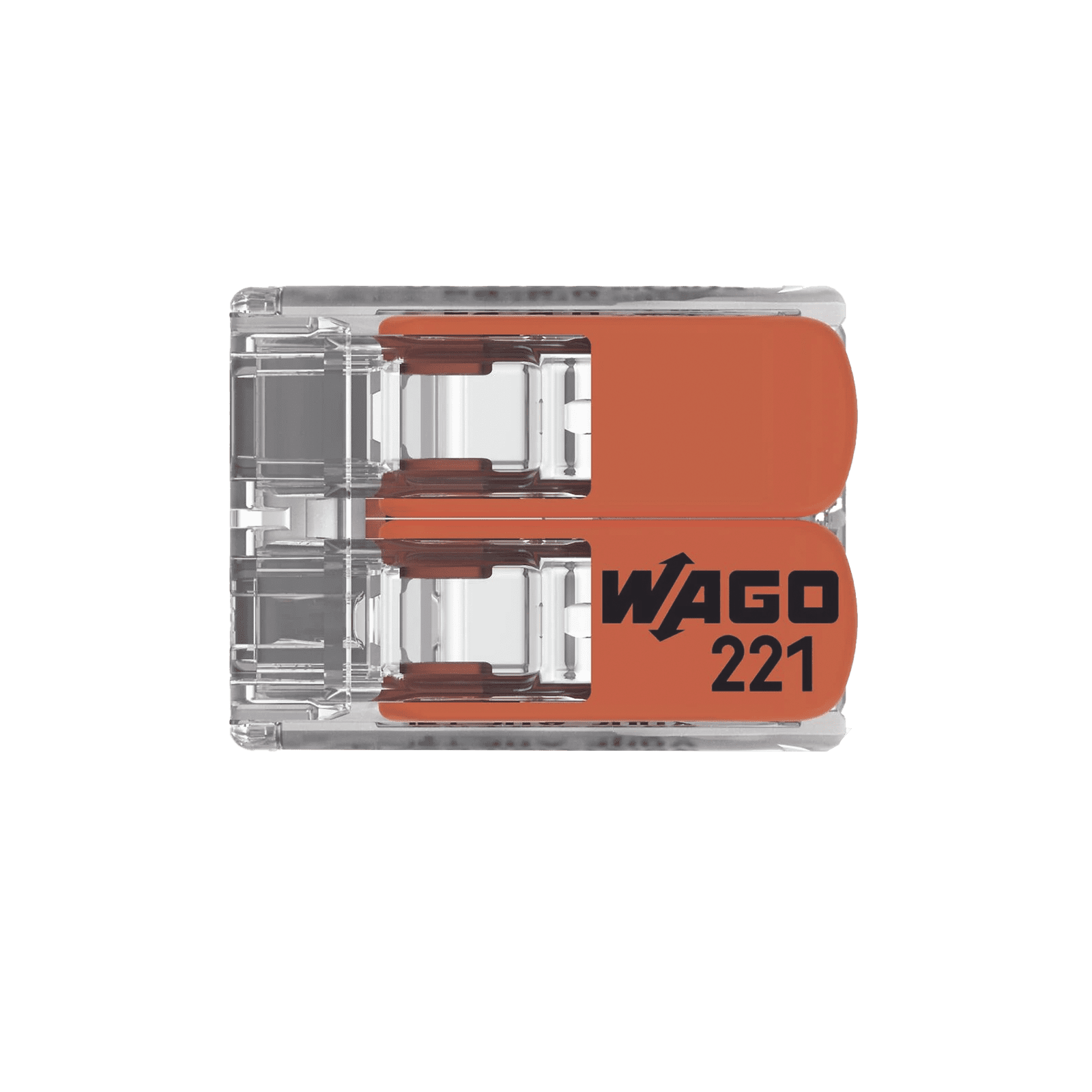 COMPACT SPLICING CONNECTORFOR ALL CONDUCTOR TYPES TRANSPARENT 2 CONNECTORS 221-612 - WAGO