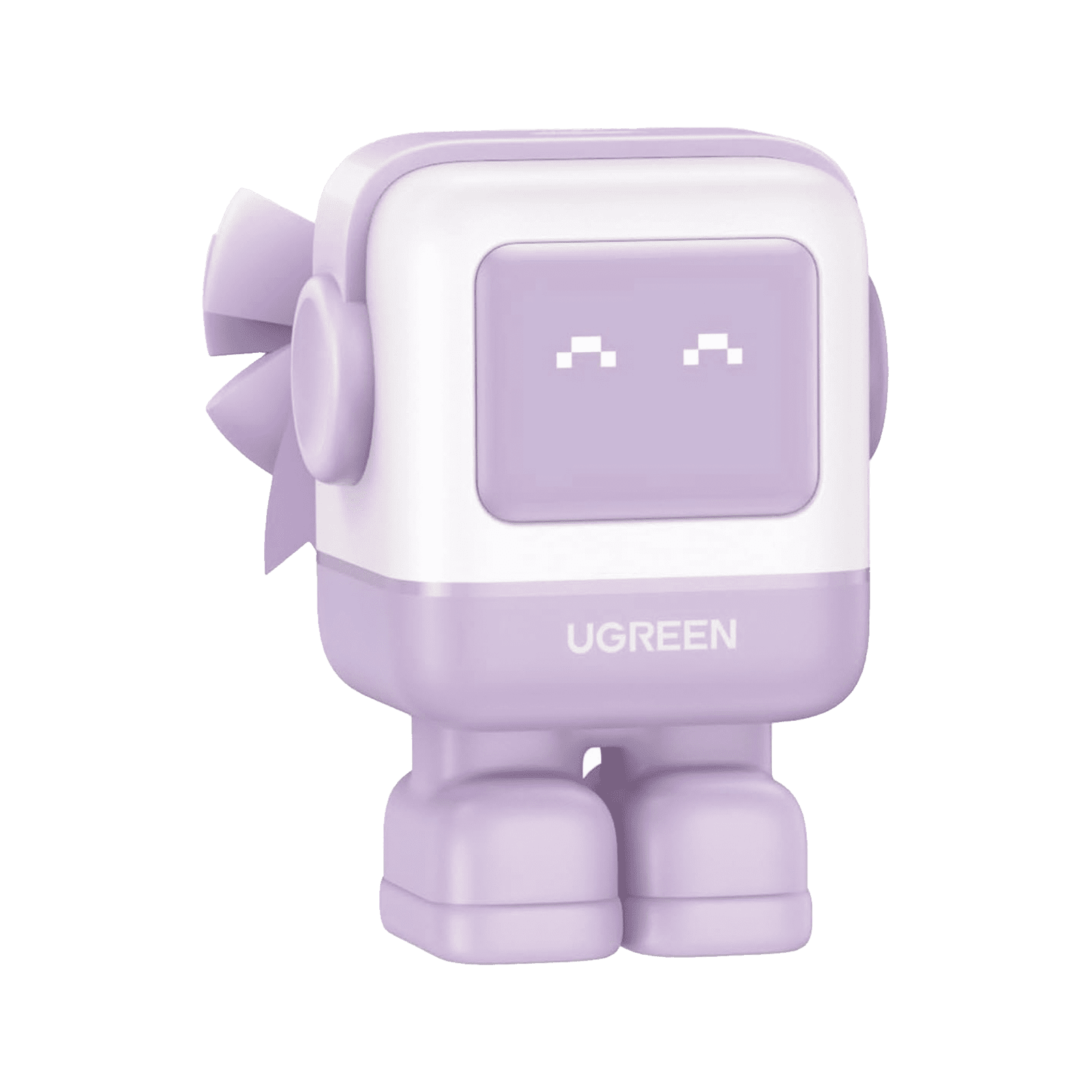 Cargador Mini GaNRobot 30W serie UNO | 1 USB-C de Carga Rápida | Tecnología GaN II | Multiprotocolo PD/QC/SCP/FCA | Carga Inteligente | Pantalla LED | Zapato Magnético Extraíble | Thermal Guard | Color Lila. 25036 - UGREEN