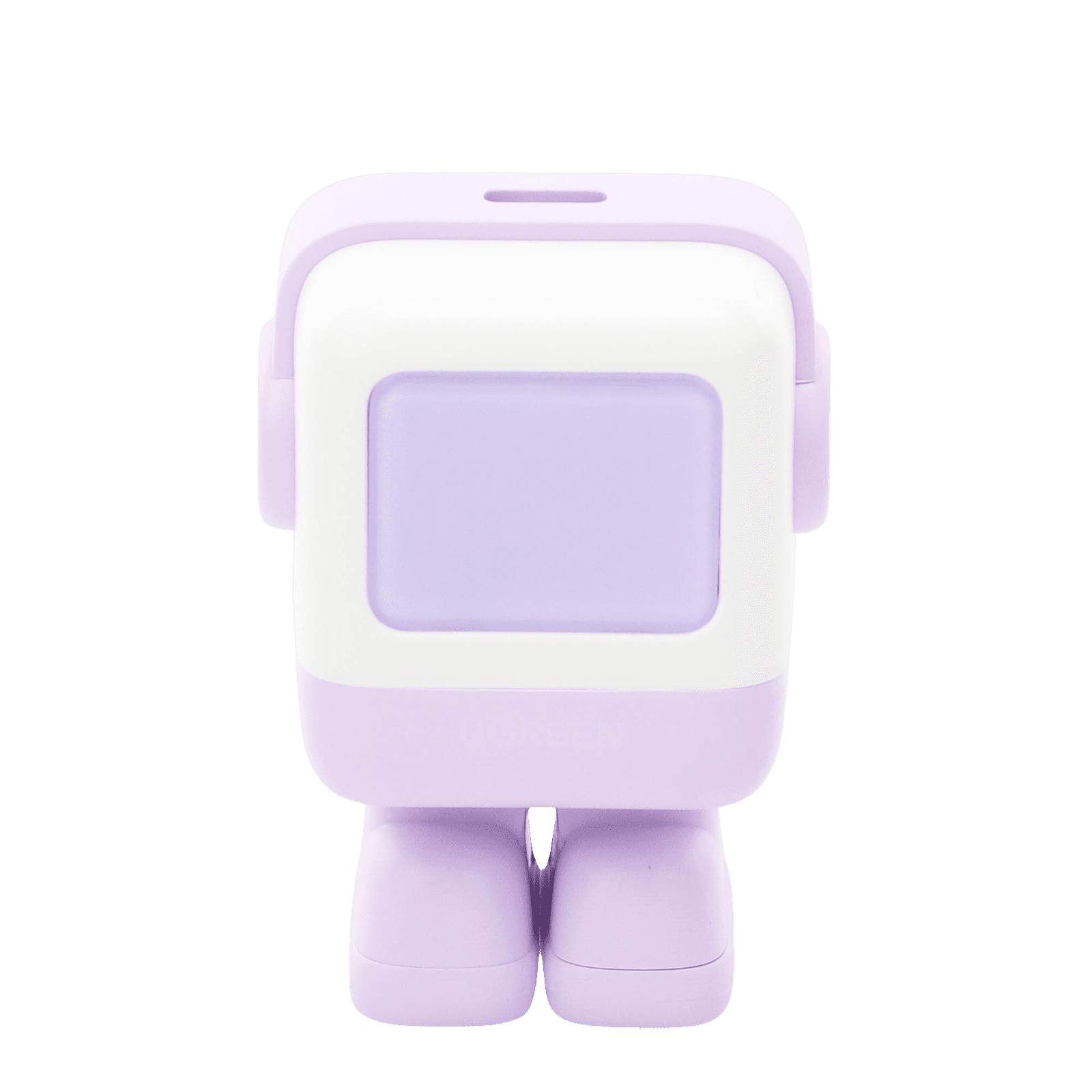 Cargador Mini GaNRobot 30W serie UNO | 1 USB-C de Carga Rápida | Tecnología GaN II | Multiprotocolo PD/QC/SCP/FCA | Carga Inteligente | Pantalla LED | Zapato Magnético Extraíble | Thermal Guard | Color Lila. 25036 - UGREEN