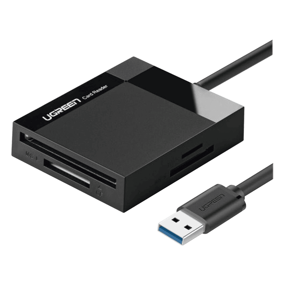 Lector de Tarjetas USB-A 3.0  a CompactFlash (CF)/ MemoryStick (MS)/ TransFlash (TF)/ SecureDigital (SD) | 4 en 1 | 5Gbps | Hasta 2TB | Soporta Windows/Mac OS/Linux/Android | Lectura de tarjetas simultánea | Cable de 15cm. 30333